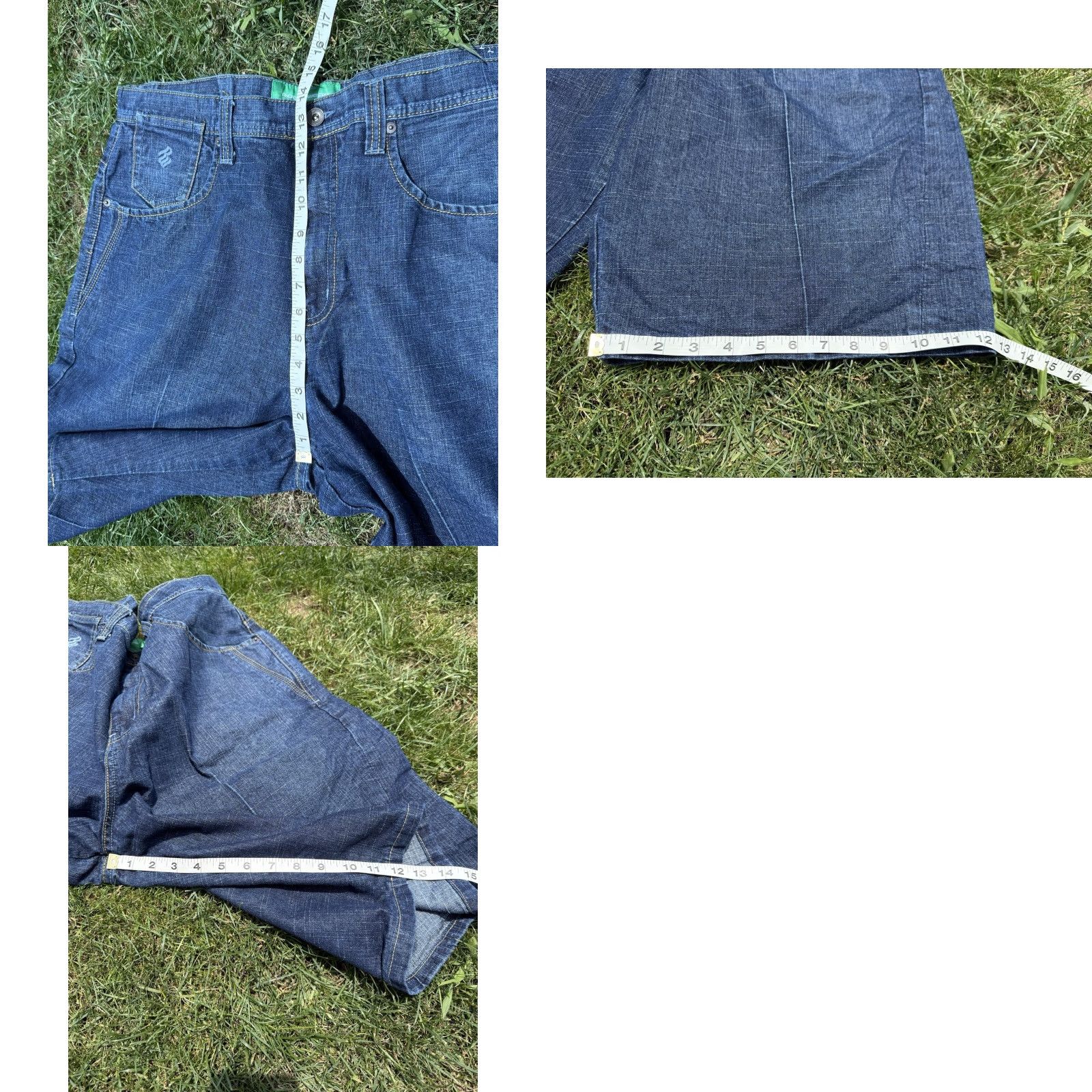 Rocawear VINTAGE Rocawear Denim Jorts Baggy Wide Embroidered Logo 5-Pocket Mens 38 Blue Size US 38 / EU 54 - 8 Thumbnail