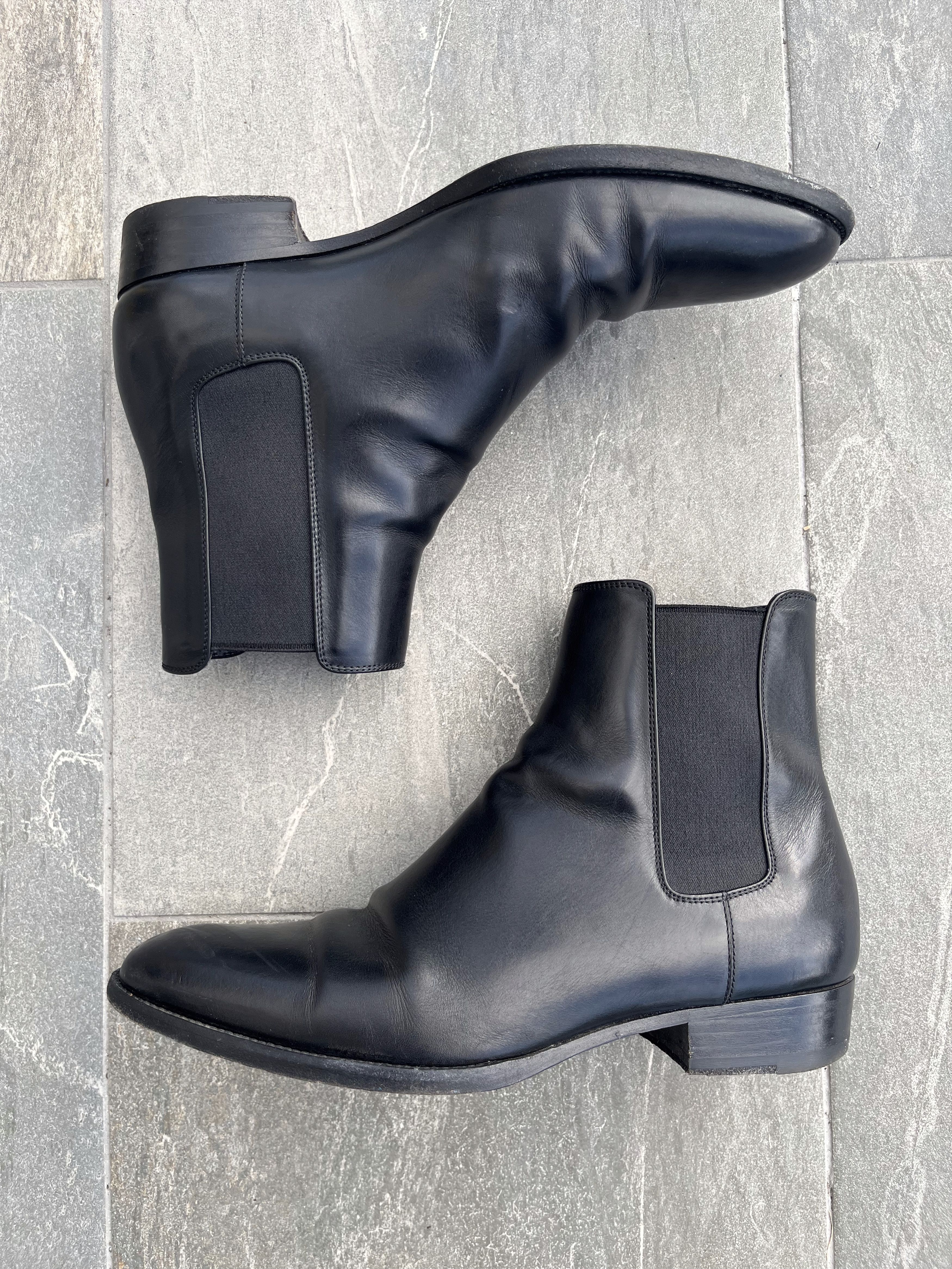 Saint Laurent Paris Saint Laurent Paris Black Leather Chelsea Boots Size US 7 / EU 40 - 3 Thumbnail