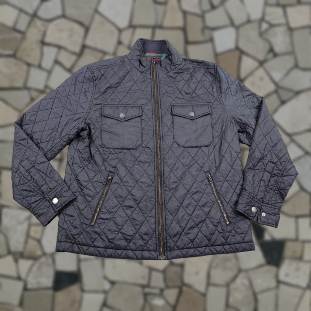 UNTUCKit UNTUCKit Jacket Mens L Black Marne Diamond Quilted Puffer Zip Up Bomber Coat Modern Style Size US L / EU 52-54 / 3 - 1 Thumbnail