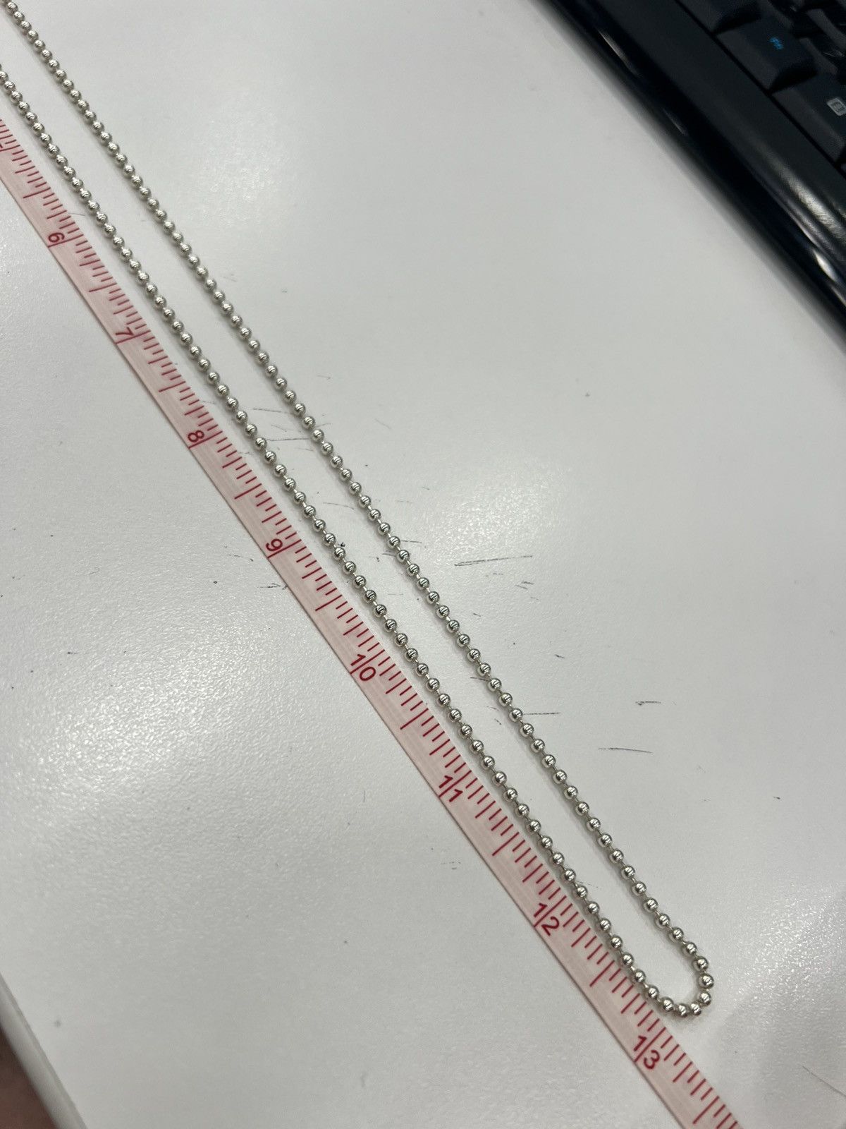 Chrome Hearts Filigree Cross Ball Necklace - 21 Inches