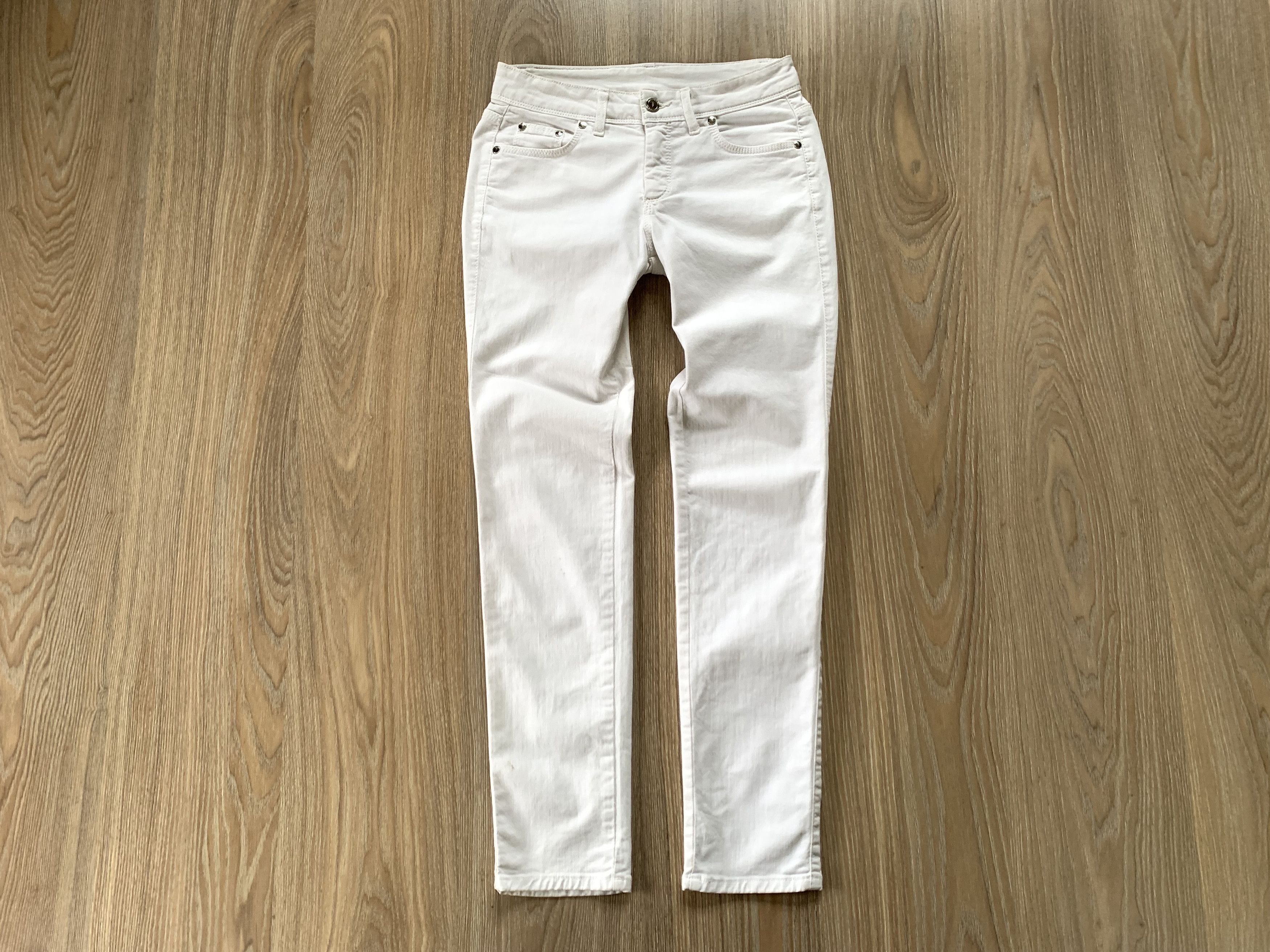 Trussardi × Vintage Trussardi Vintage White Denim Jeans Size 25" / US 0 / IT 36 - 2 Thumbnail
