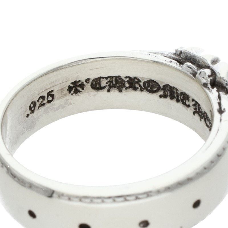 Chrome Hearts Chrome Hearts Belted CH Logo Silver Ring Size ONE SIZE - 3 Thumbnail