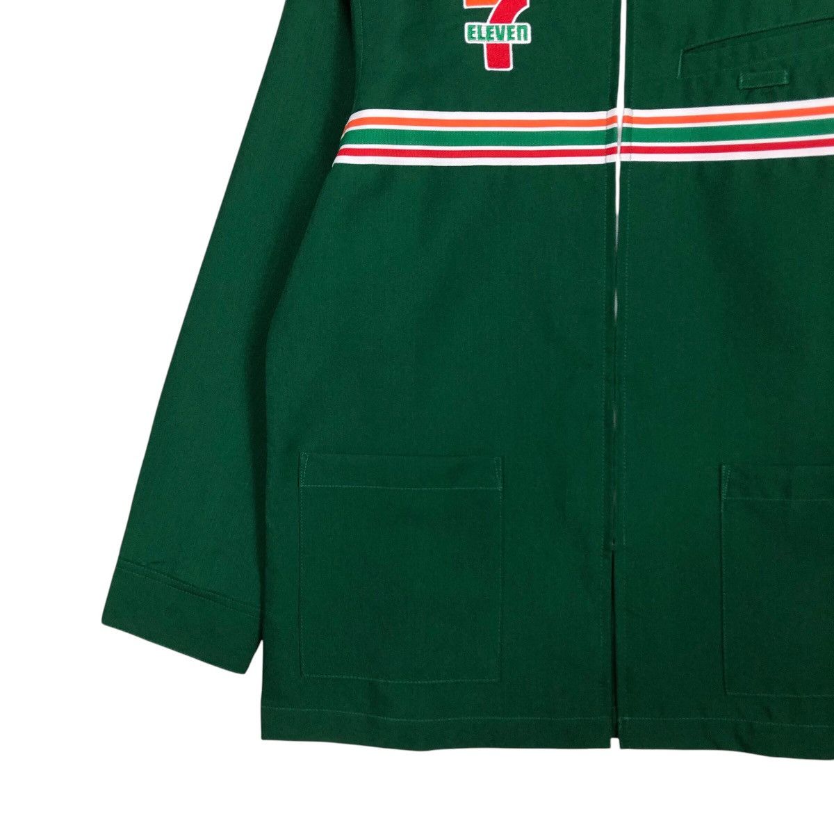 Japanese Brand 📌Vintage Worker Zipper Light Jacket 7-Eleven Japan Big Logo Size US M / EU 48-50 / 2 - 5 Thumbnail