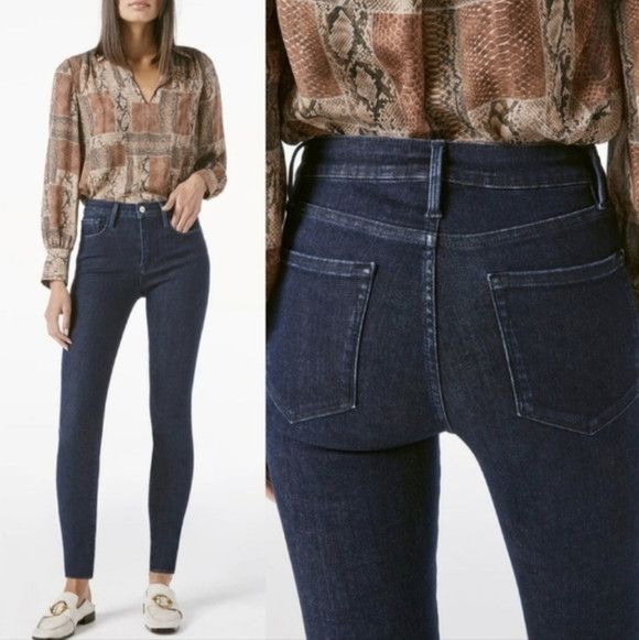 Frame Le High Harvard Skinny Jeans Denim Distressed School Size 26" / US 2 / IT 38 - 7 Thumbnail