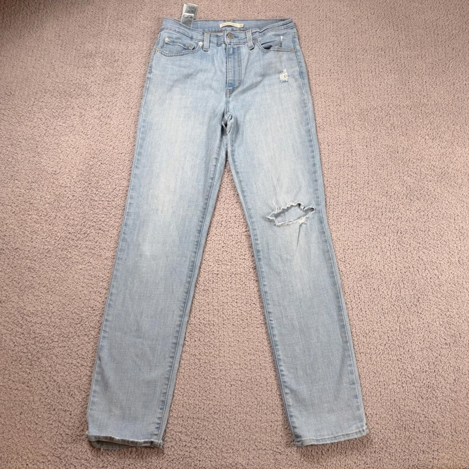 Levi's Levis 724 High Rise Straight Jeans 29x32 Light Wash Size 29" - 1 Thumbnail