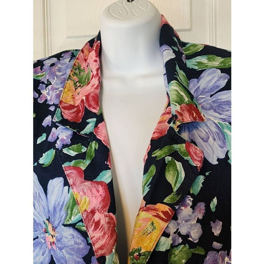 Other Vintage Classic Directions Floral Jacket Size M / US 6-8 / IT 42-44 - 3 Thumbnail