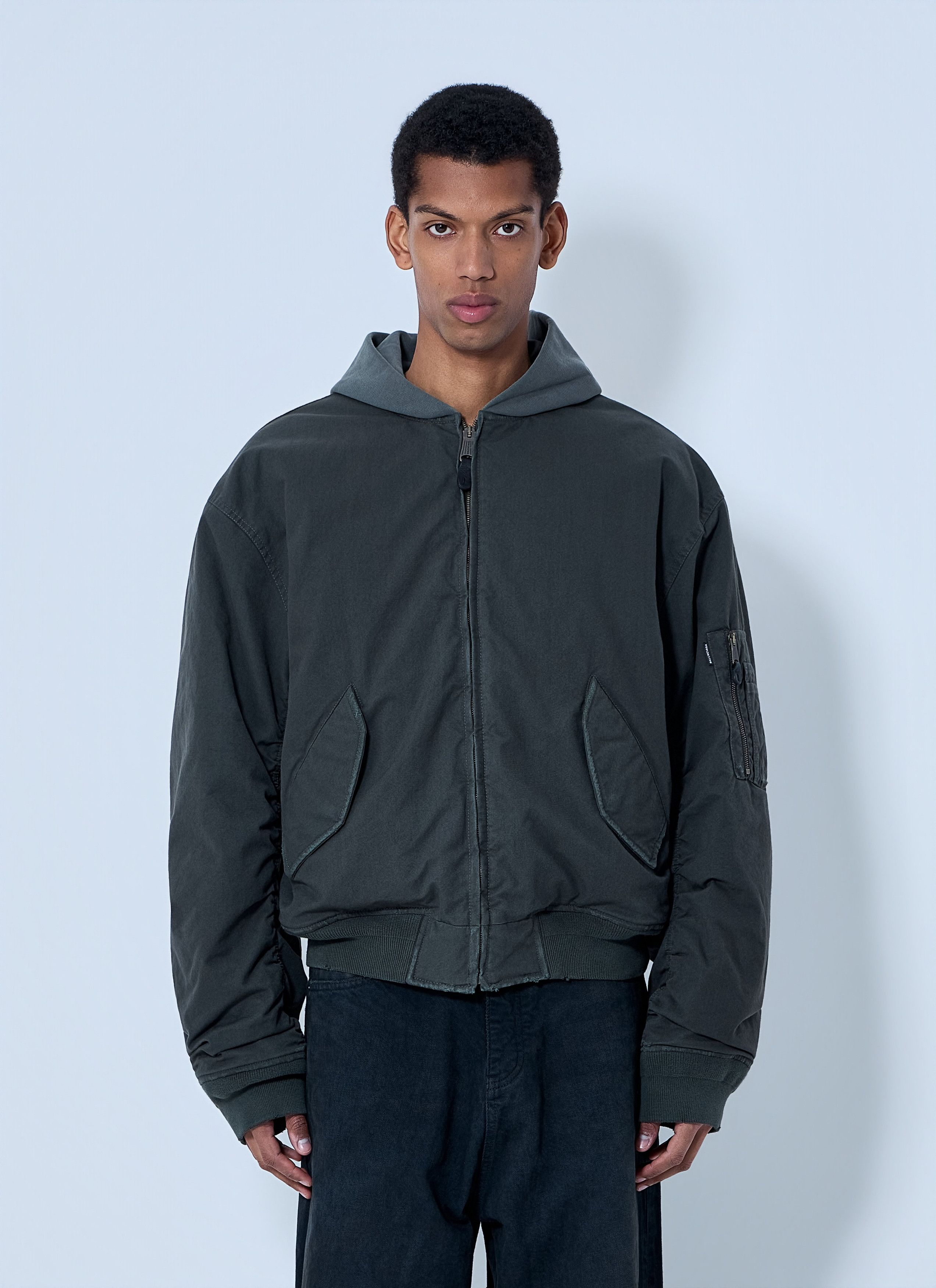 Balenciaga Hooded Bomber Jacket Size US M / EU 48-50 / 2 - 1 Thumbnail