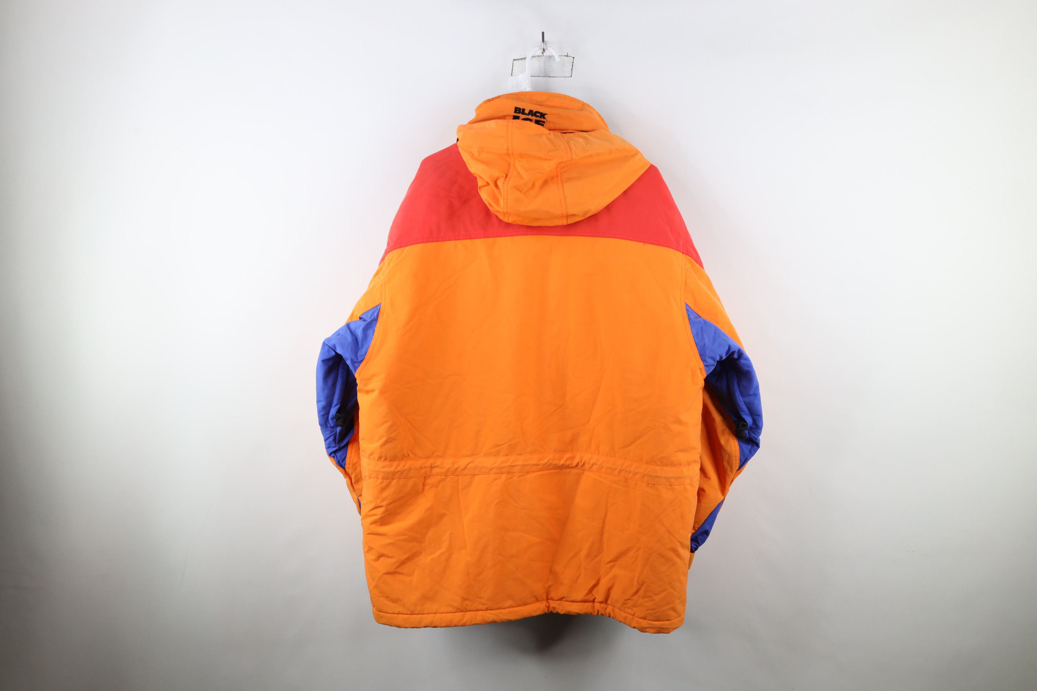 Vintage Vintage 90s Streetwear Block Hooded Winter Puffer Jacket Size US L / EU 52-54 / 3 - 13 Thumbnail
