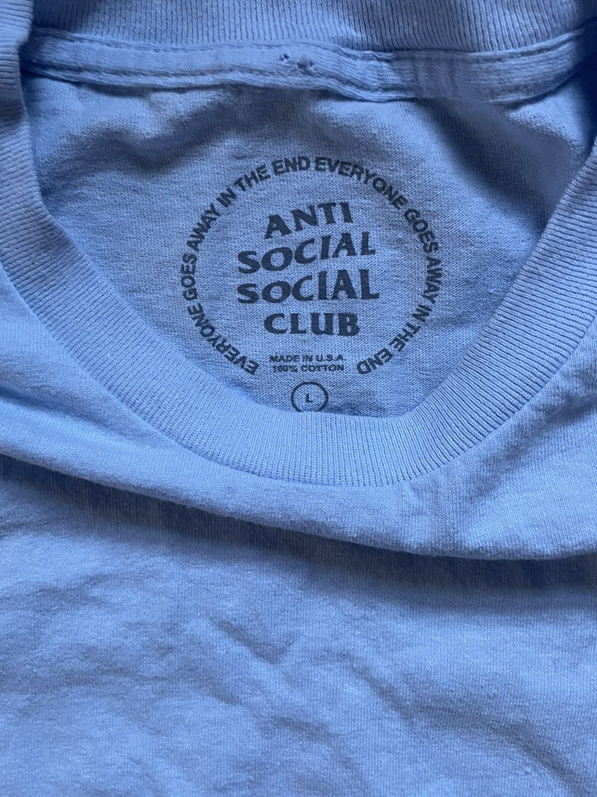 Anti Social Social Club ANTI SOCIAL SOCIAL CLUB “Partly Cloudly” TShirt Size US L / EU 52-54 / 3 - 5 Thumbnail
