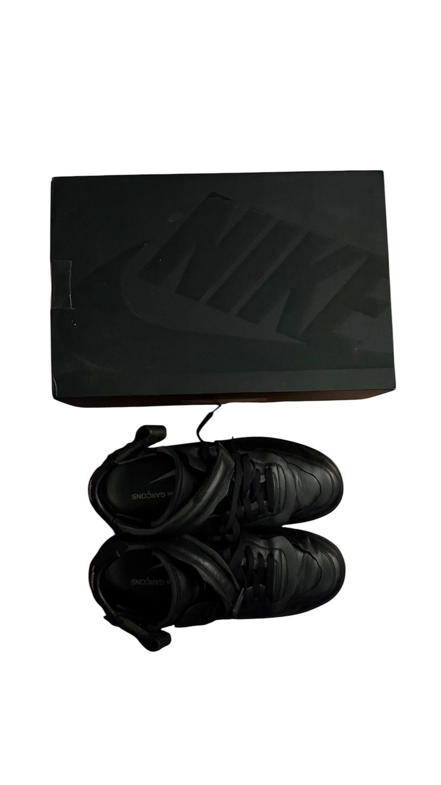 Comme des Garcons × Nike Comme Des Garçons Air Force One 1 Mid Black Size 10 Size US 10 / EU 43 - 11 Thumbnail
