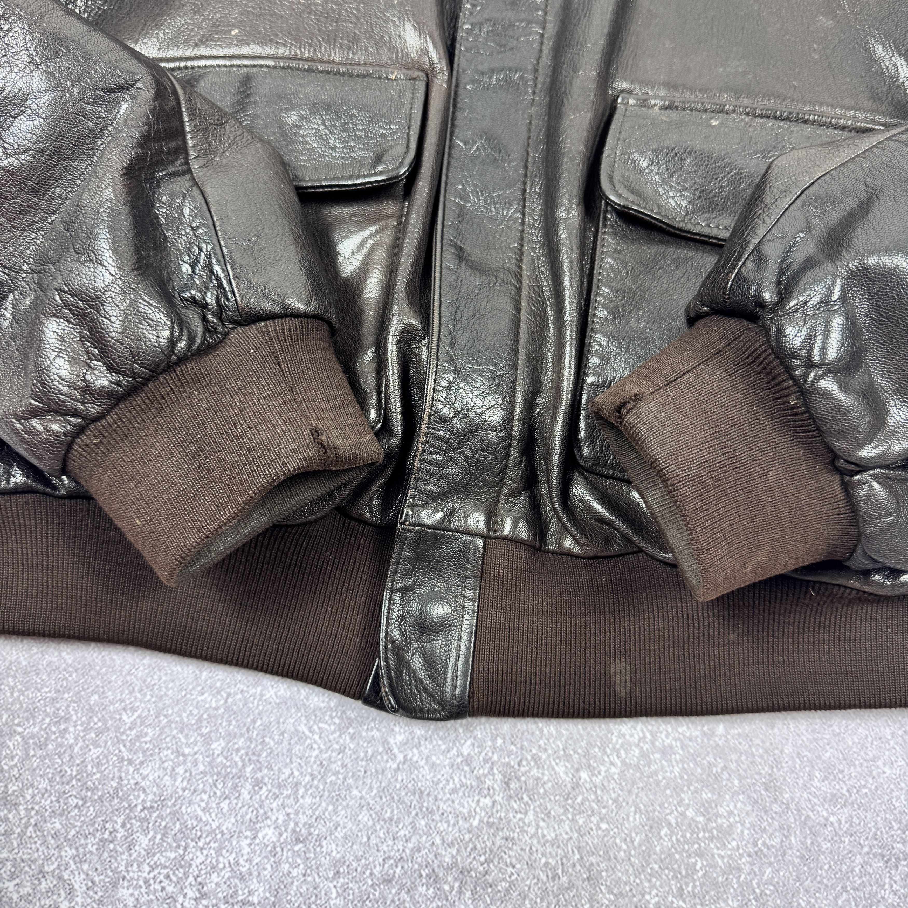 Aviator Nation × Chevignon VINTAGE CHEVIGNON AIRS AVIATOR FLYING LEATHER JACKET SIZE XL Size US XL / EU 56 / 4 - 8 Thumbnail