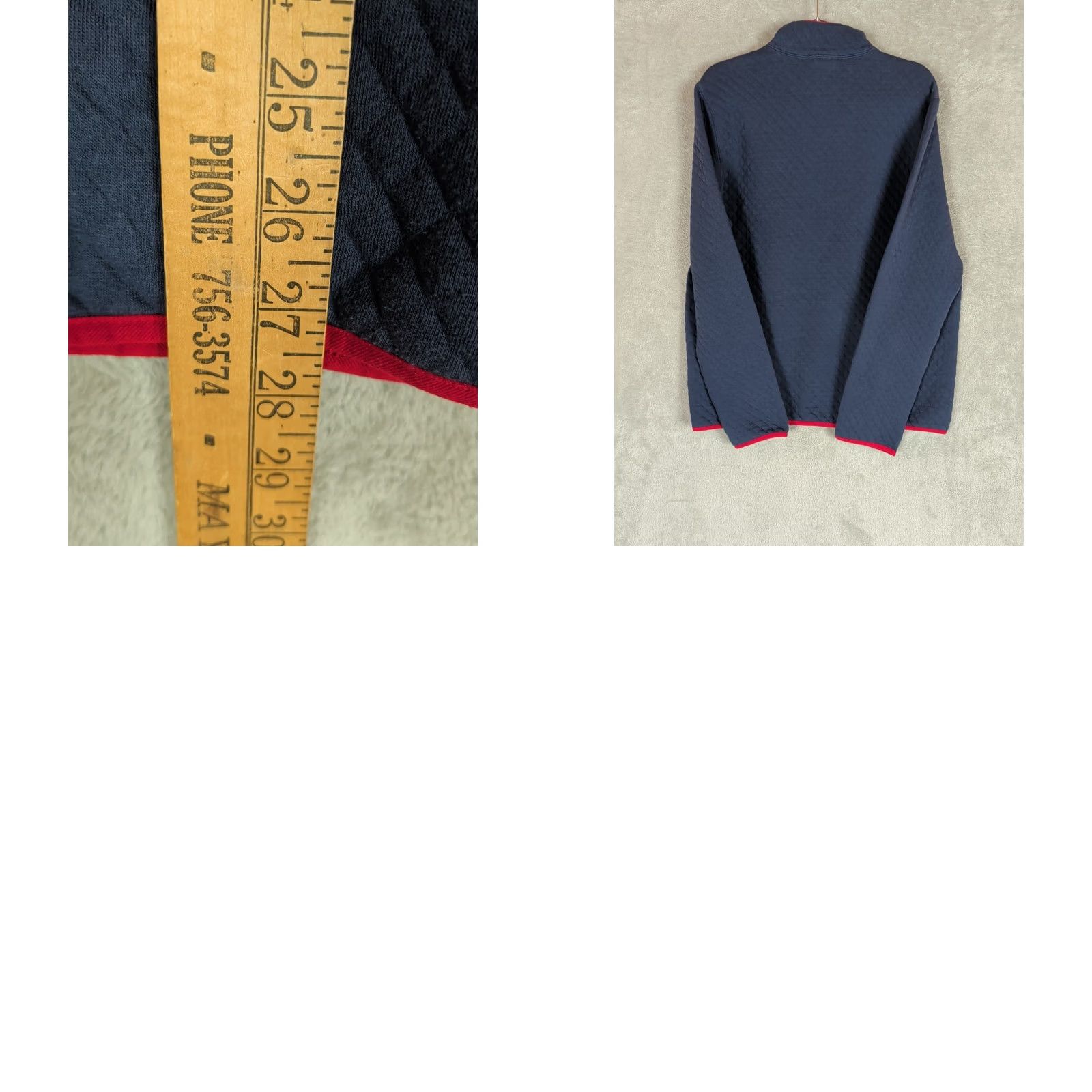 Brooks Brothers Brooks Brothers Diamond Quilted Pullover Mens M Blue 1/4 Zip Lined Knit Sweatshirt Pullover Casual Office Size US M / EU 48-50 / 2 - 9 Thumbnail
