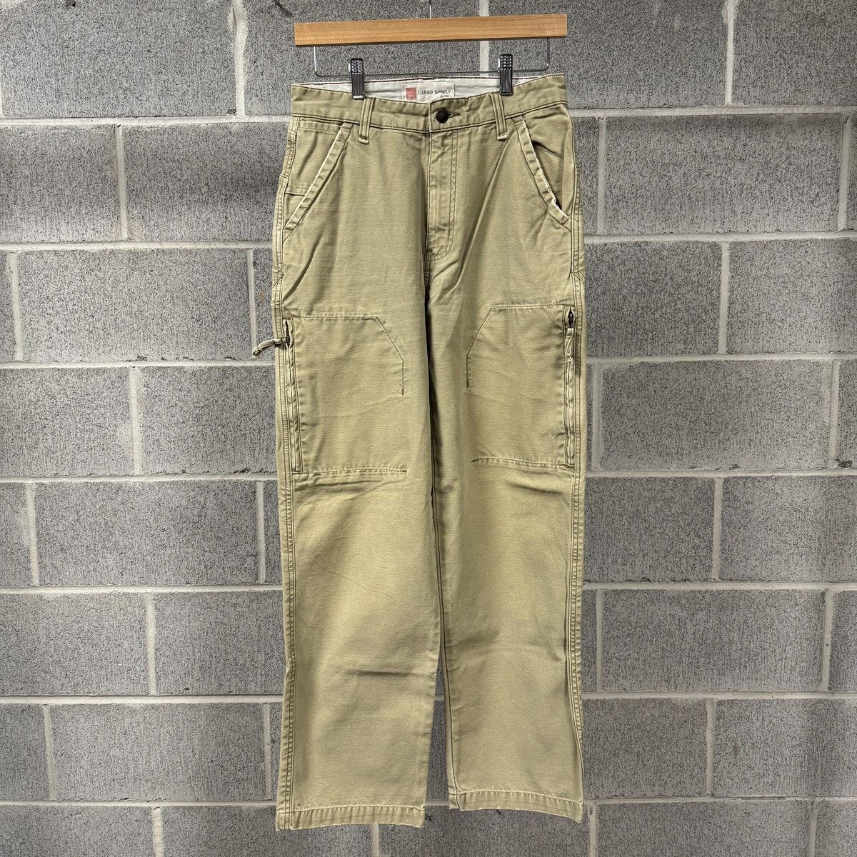 Vintage Vintage Mossimo Tan Canvas Cargo Pants Skater ERD Grunge Size US 28 / EU 44 - 1 Thumbnail
