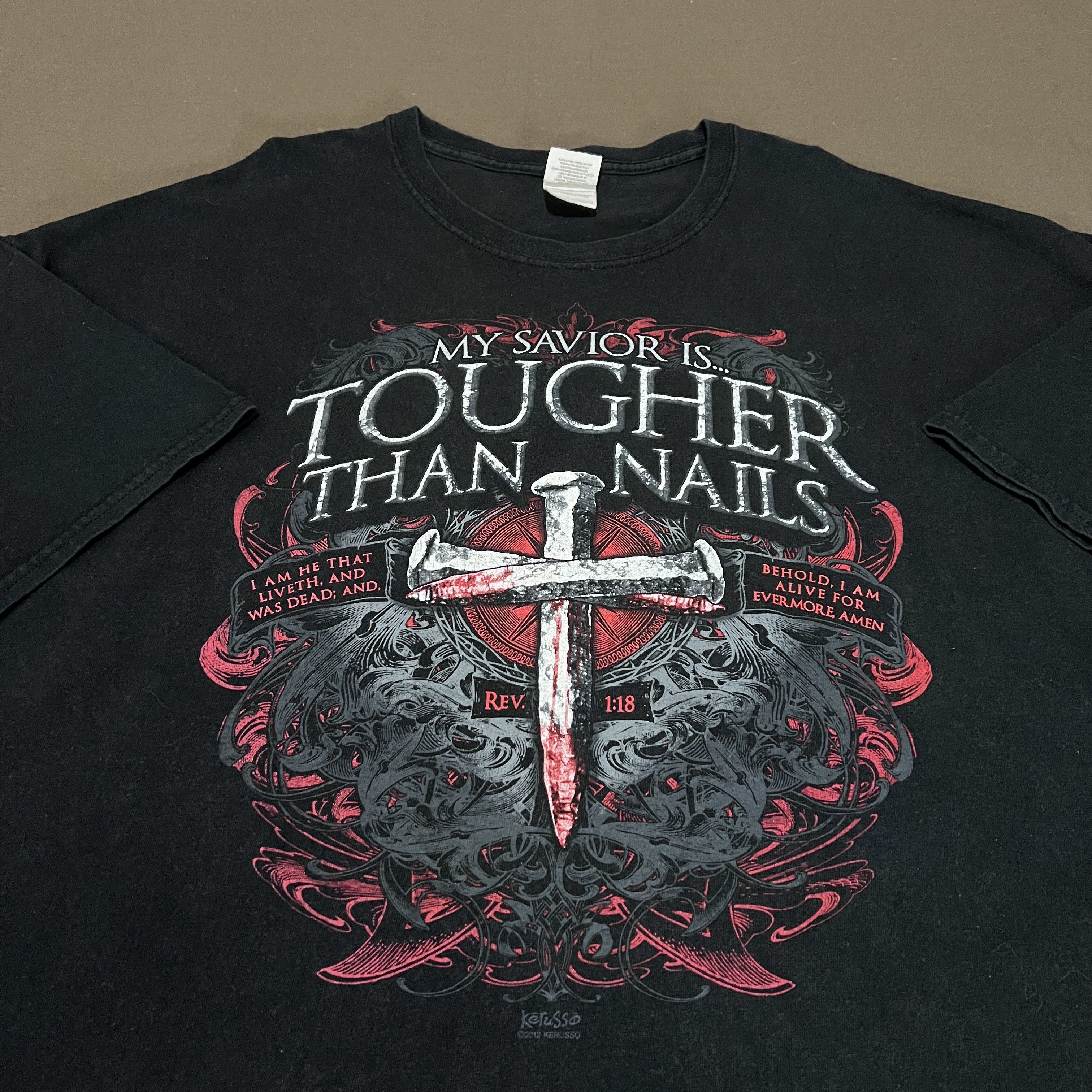 Vintage Vintage Y2K Jesus God Lord Bible Holy Tee 3XL Oversized Size US XXL / EU 58 / 5 - 1 Thumbnail