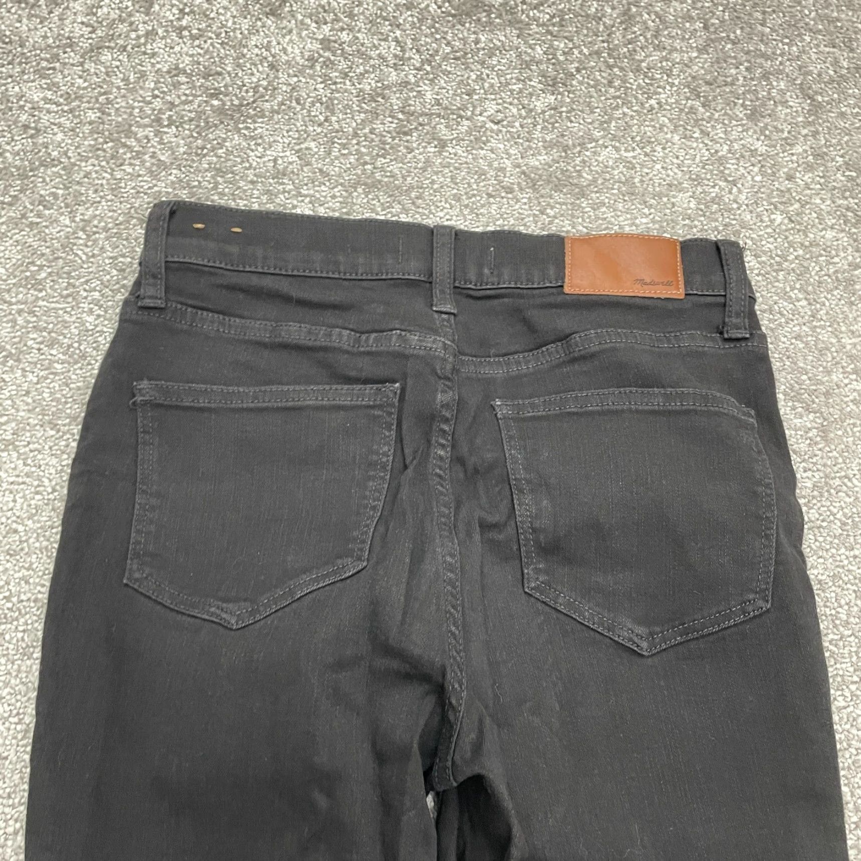Madewell Madewell Roadtripper Jeans 26 Black Dark Wash 26x28 Straight Womens Size 26" / US 2 / IT 38 - 4 Thumbnail