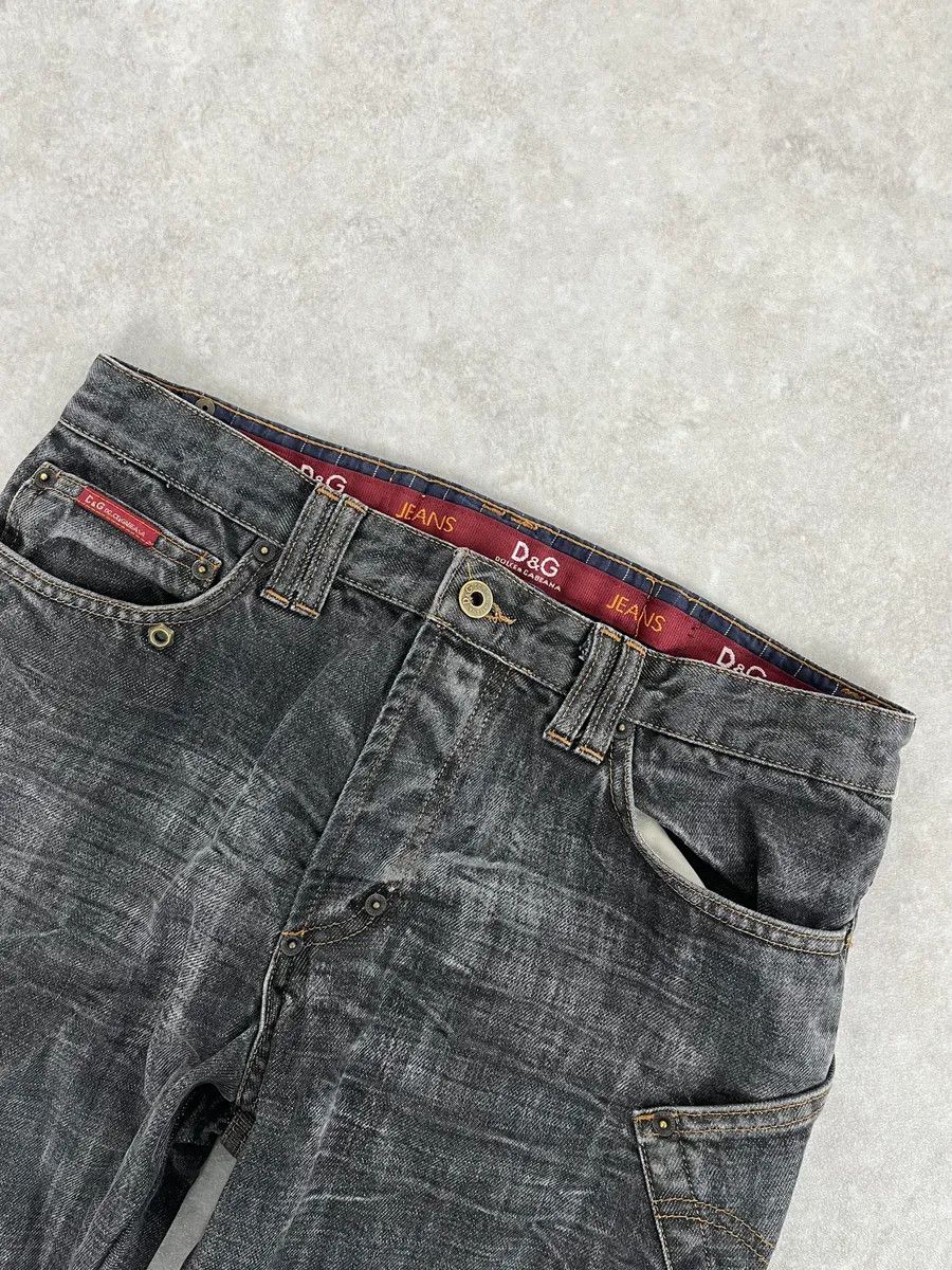 Dolce & Gabbana AW2003 Dolce & Gabbana Raw Grey Slim Denim Jeans Size US 30 / EU 46 - 6 Thumbnail