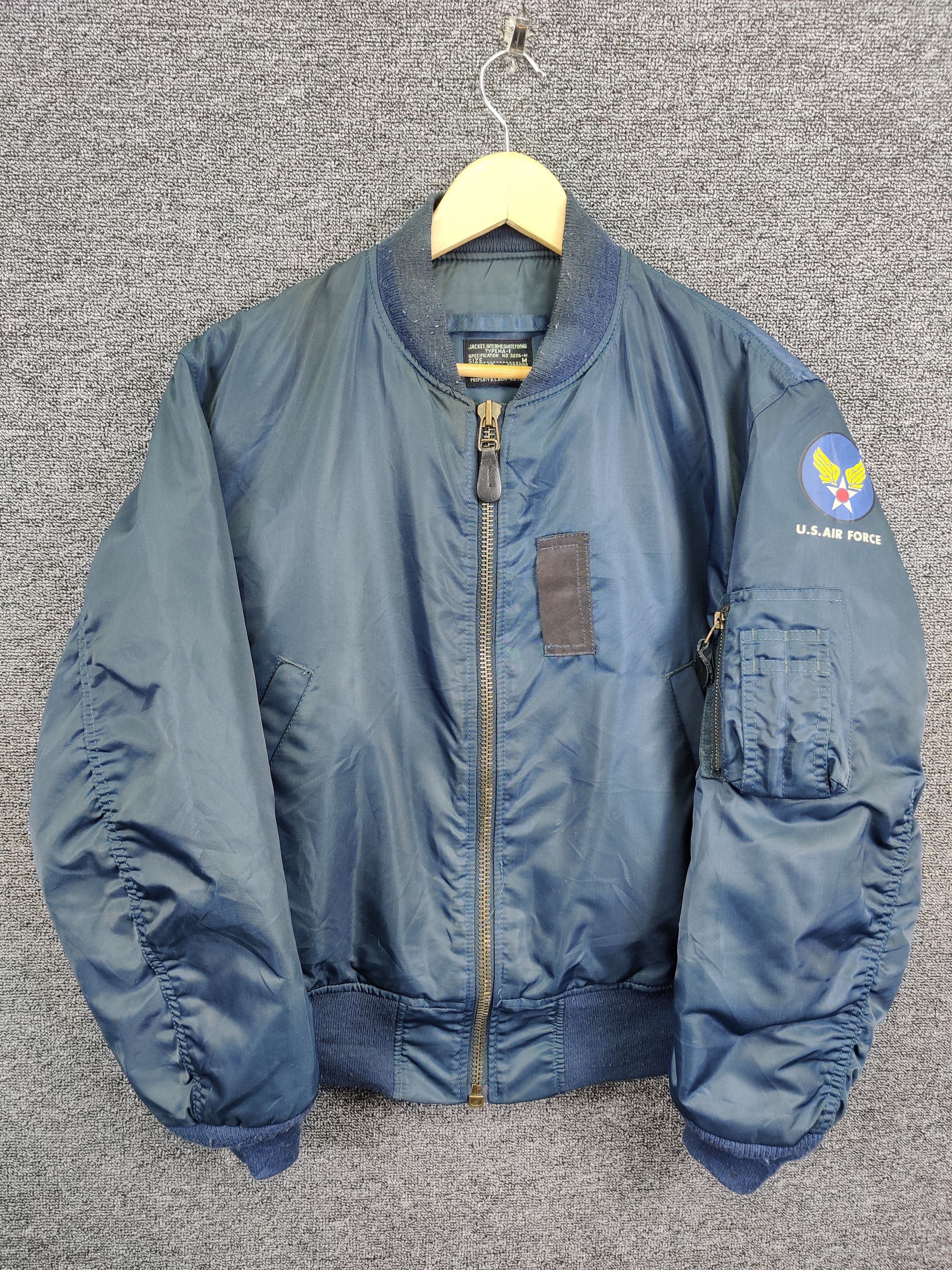 Vintage Vintage Fancy Ball Us Air Force Ma-1 Bomber Flight Jacket Size US M / EU 48-50 / 2 - 1 Thumbnail