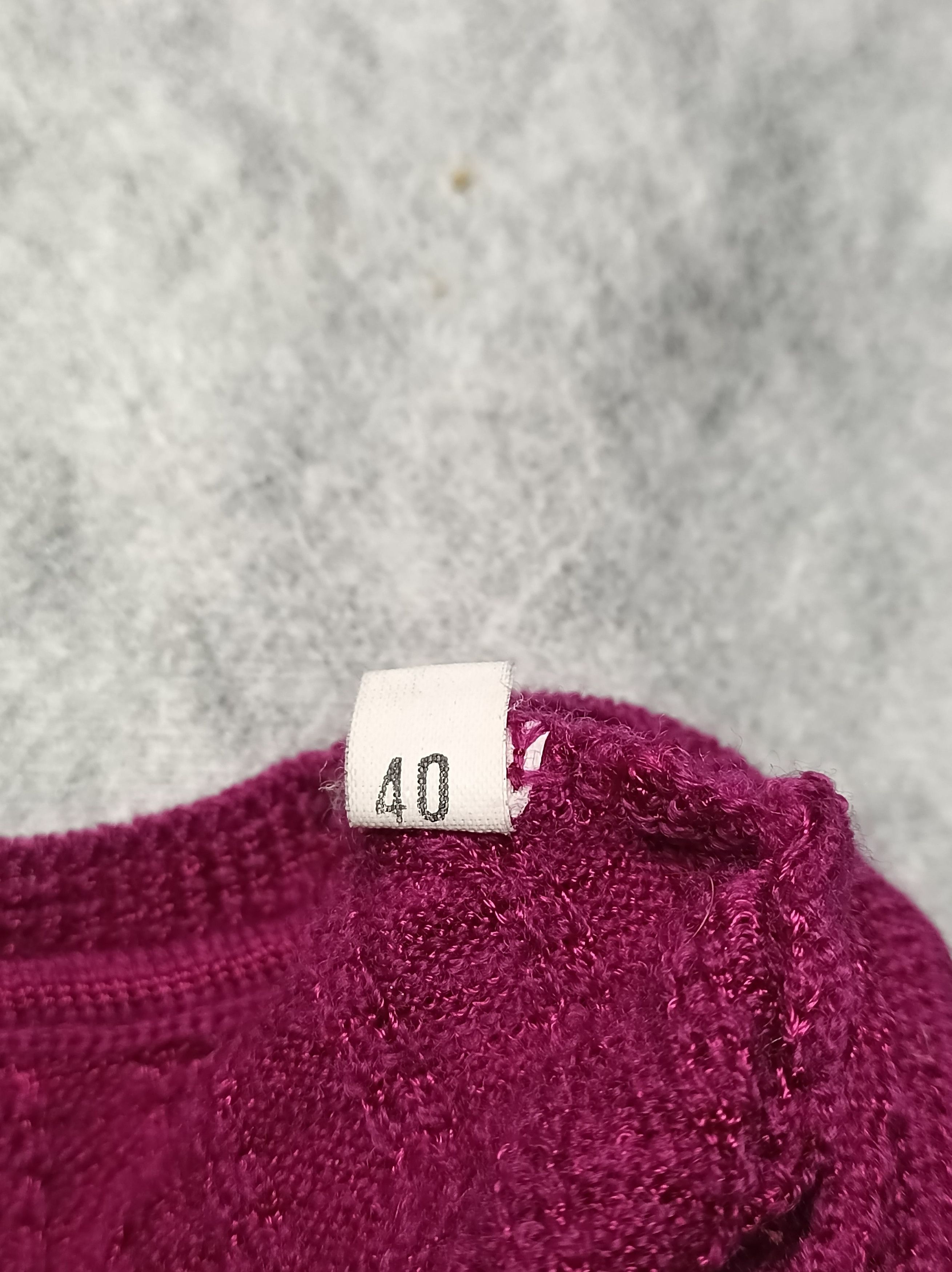 Missoni Missoni Knit Zigzag Fuchsia Short Dress EU 40 Size S / US 4 / IT 40 - 7 Thumbnail