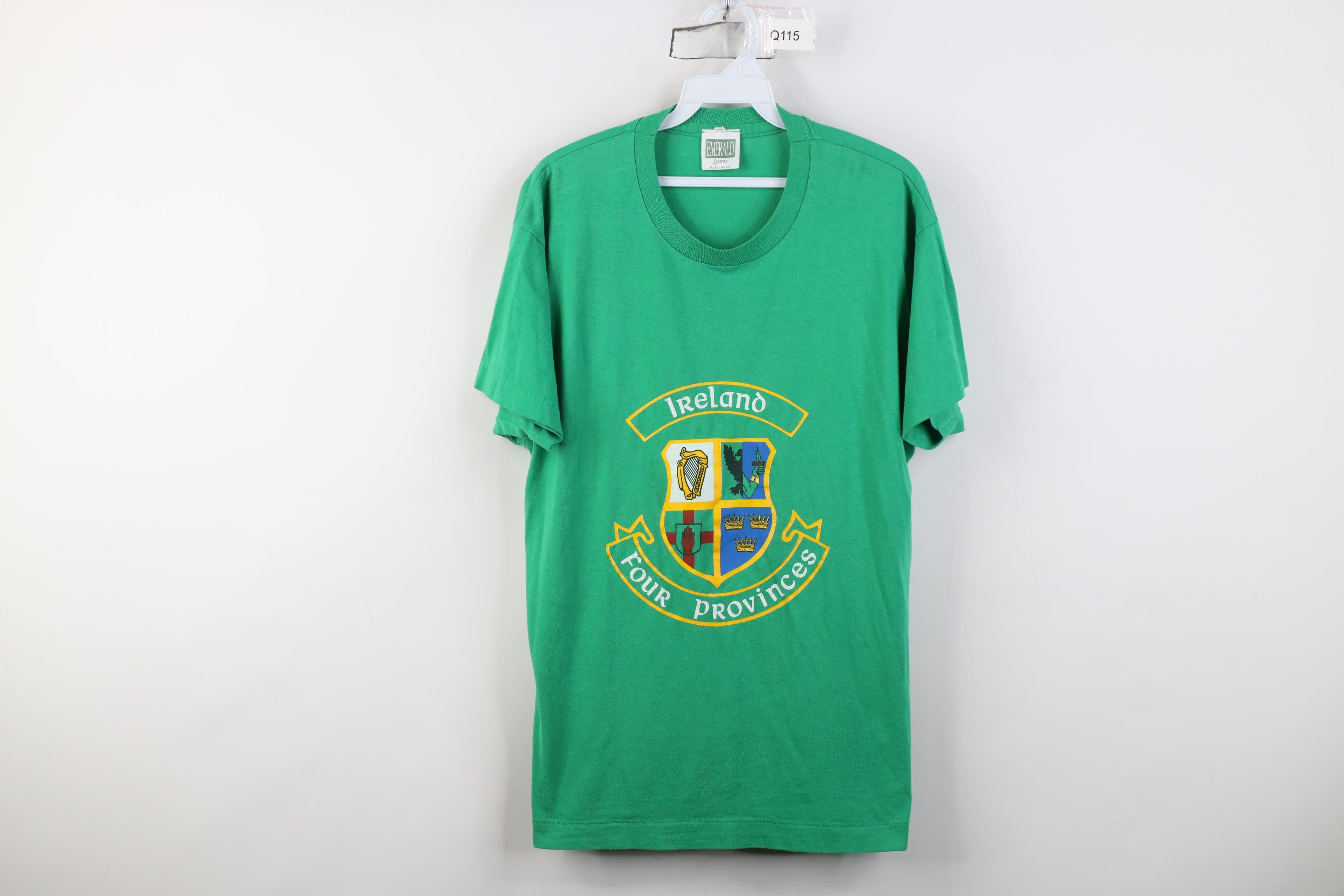 Vintage Vintage 90s Ireland Four Provinces Shield Crest T-Shirt Size US XL / EU 56 / 4 - 1 Thumbnail
