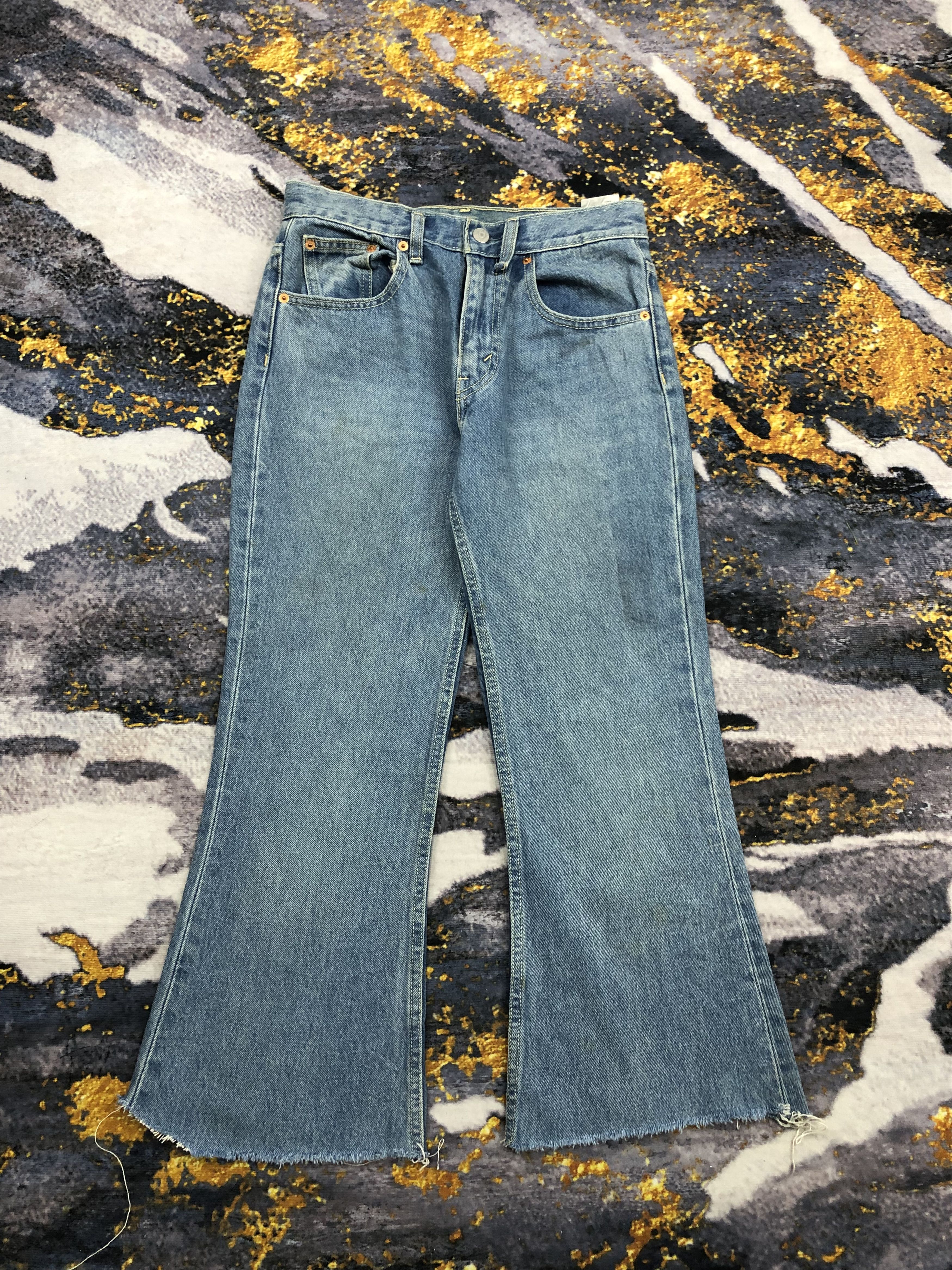 Levi's Vintage Levis 517 Flared Bootcut Jeans DPP0098 Size US 29 - 1 Thumbnail