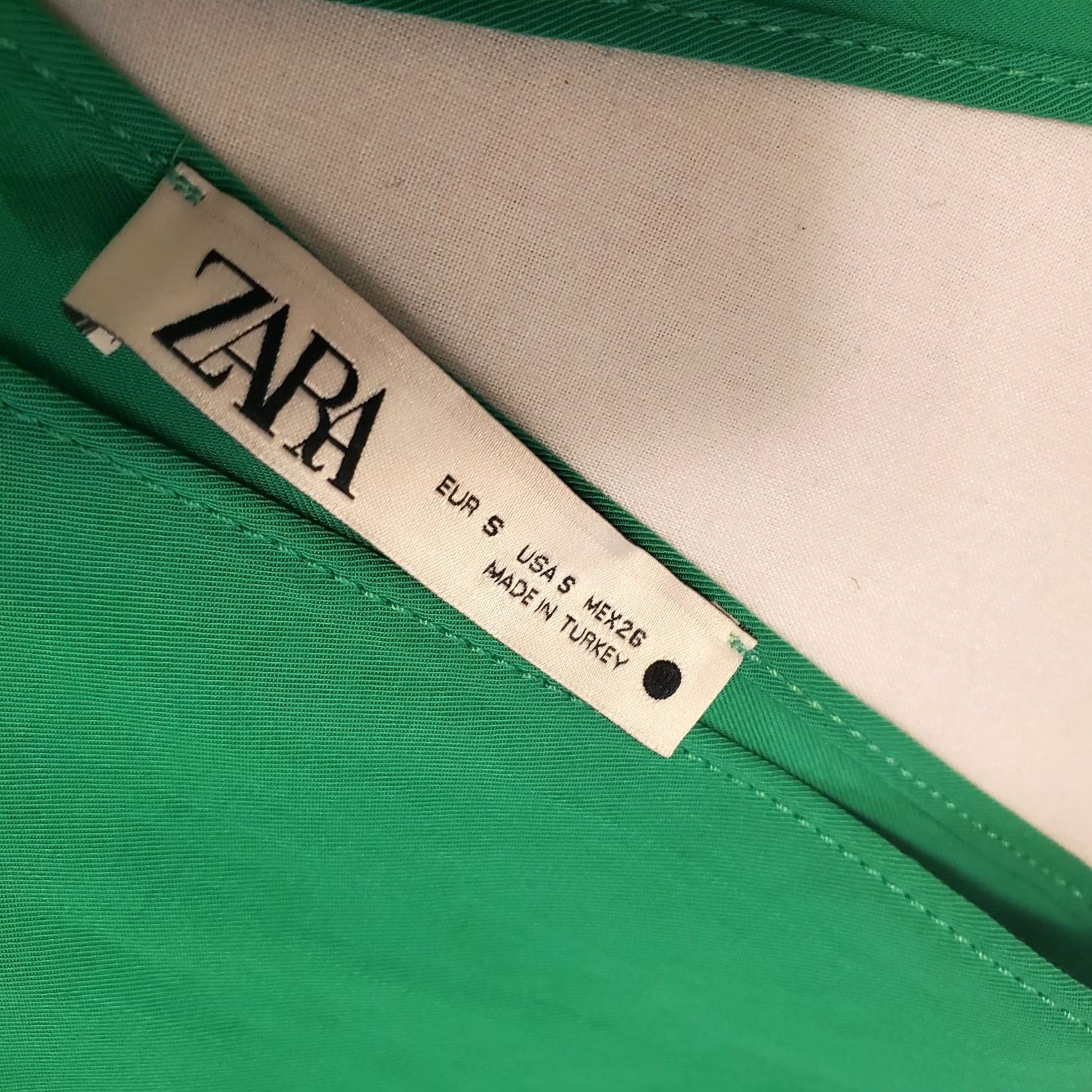 Zara Zara Blouse Womens Sz Small Cropped V Neck Balloon Bat Wing 3/4 Sleeve Size S / US 4 / IT 40 - 4 Thumbnail