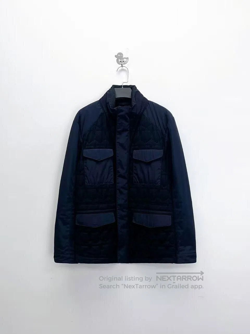 Ermenegildo Zegna ermenegildo zegna navy cotton jacket with pockets. Size US S / EU 44-46 / 1 - 1 Thumbnail