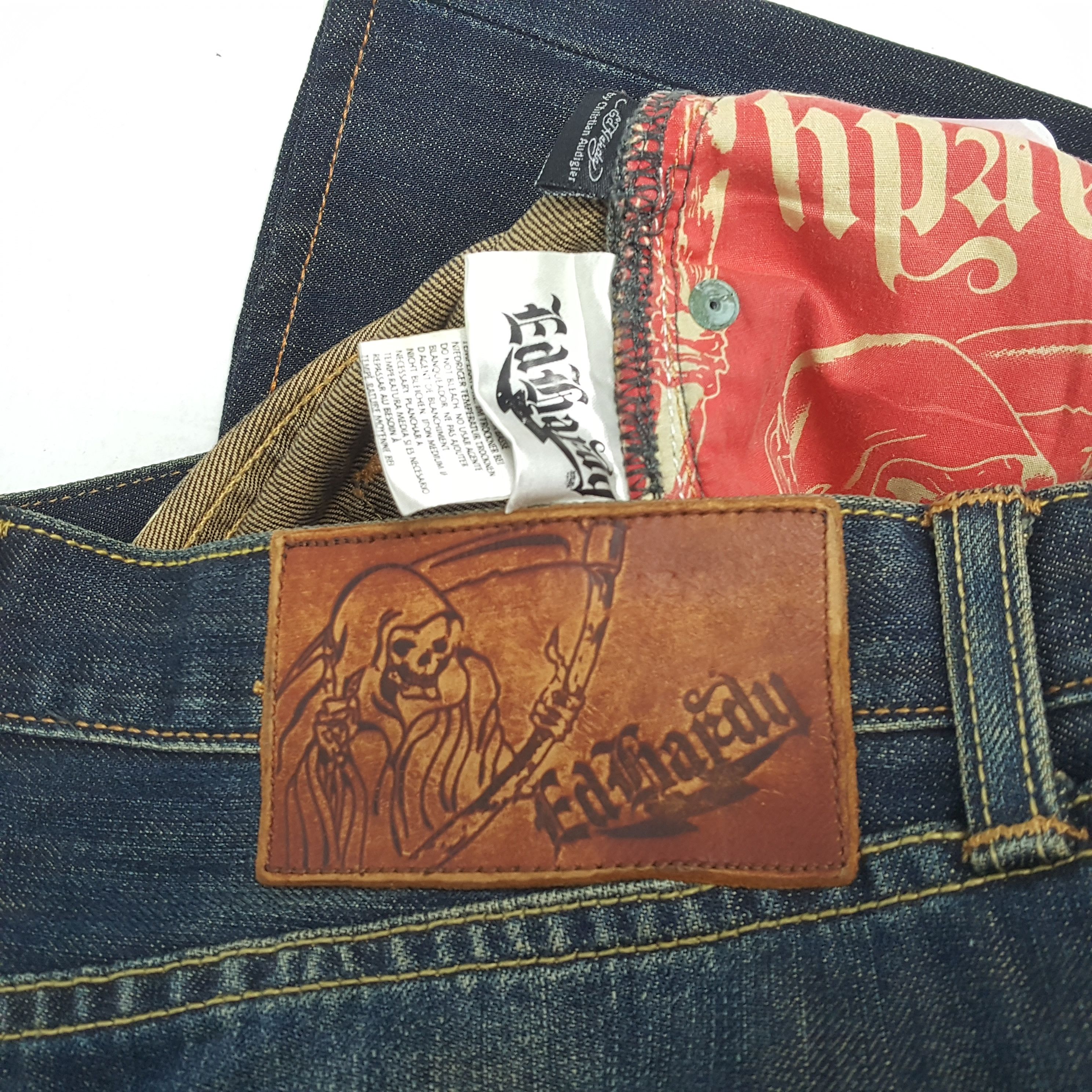 Christian Audigier × Ed Hardy × Vintage Vintage ED-HARDY by Christian Audigier American Style Jeans Size US 32 / EU 48 - 14 Thumbnail