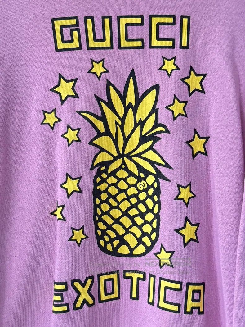 Gucci Gucci Pink pineapple printed sweatshirt Size XS / US 0-2 / IT 36-38 - 4 Thumbnail