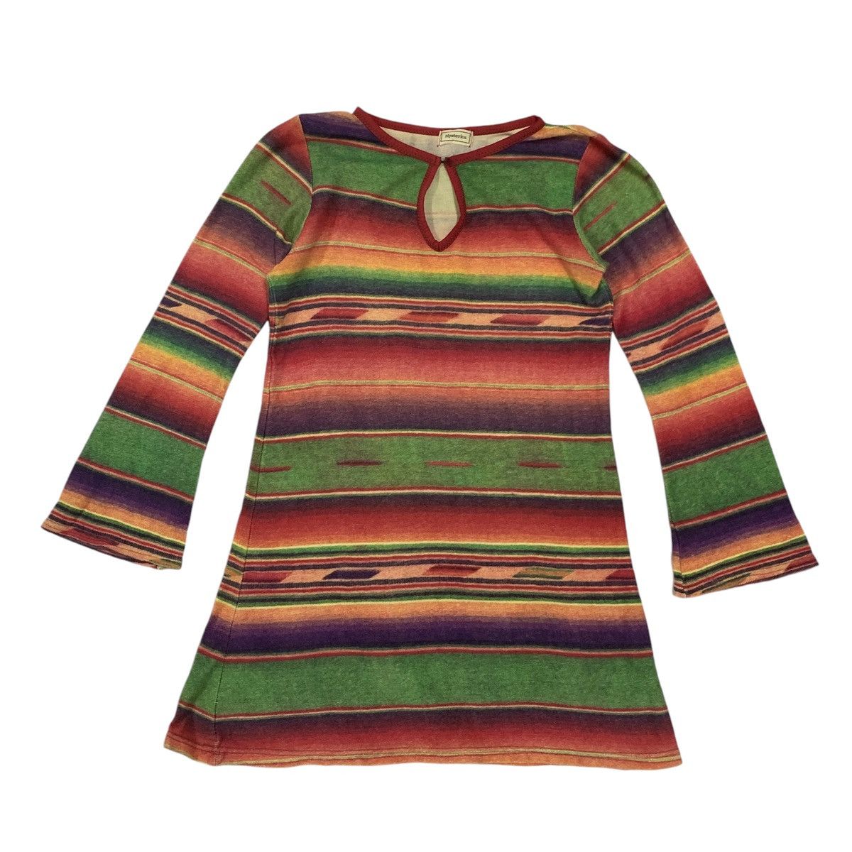 Hysteric Glamour Vtg Hysteric Glamour Striped Blouson T-Shirt Size ONE SIZE - 1 Thumbnail