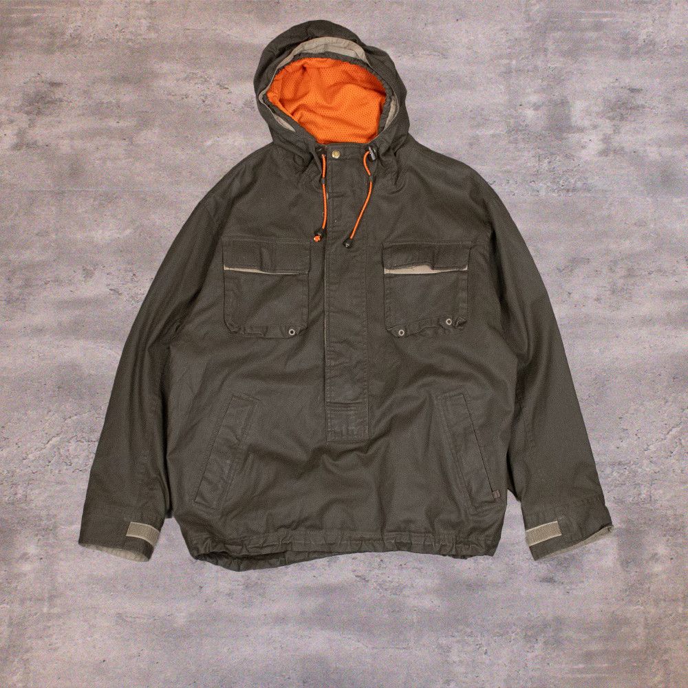 Gap Vintage VTG 1990's Gap Faux Leather Brown Anorak Jacket Size US S / EU 44-46 / 1 - 1 Thumbnail