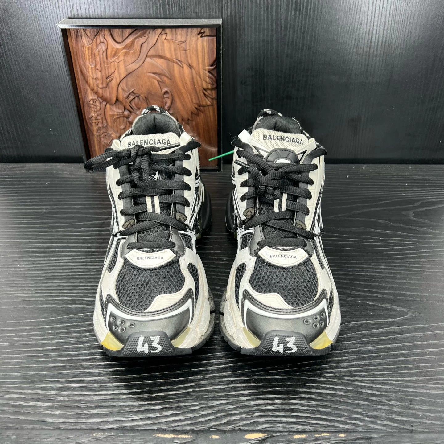 Balenciaga Balenciaga Runner Black White Size US 10 / EU 43 - 6 Thumbnail