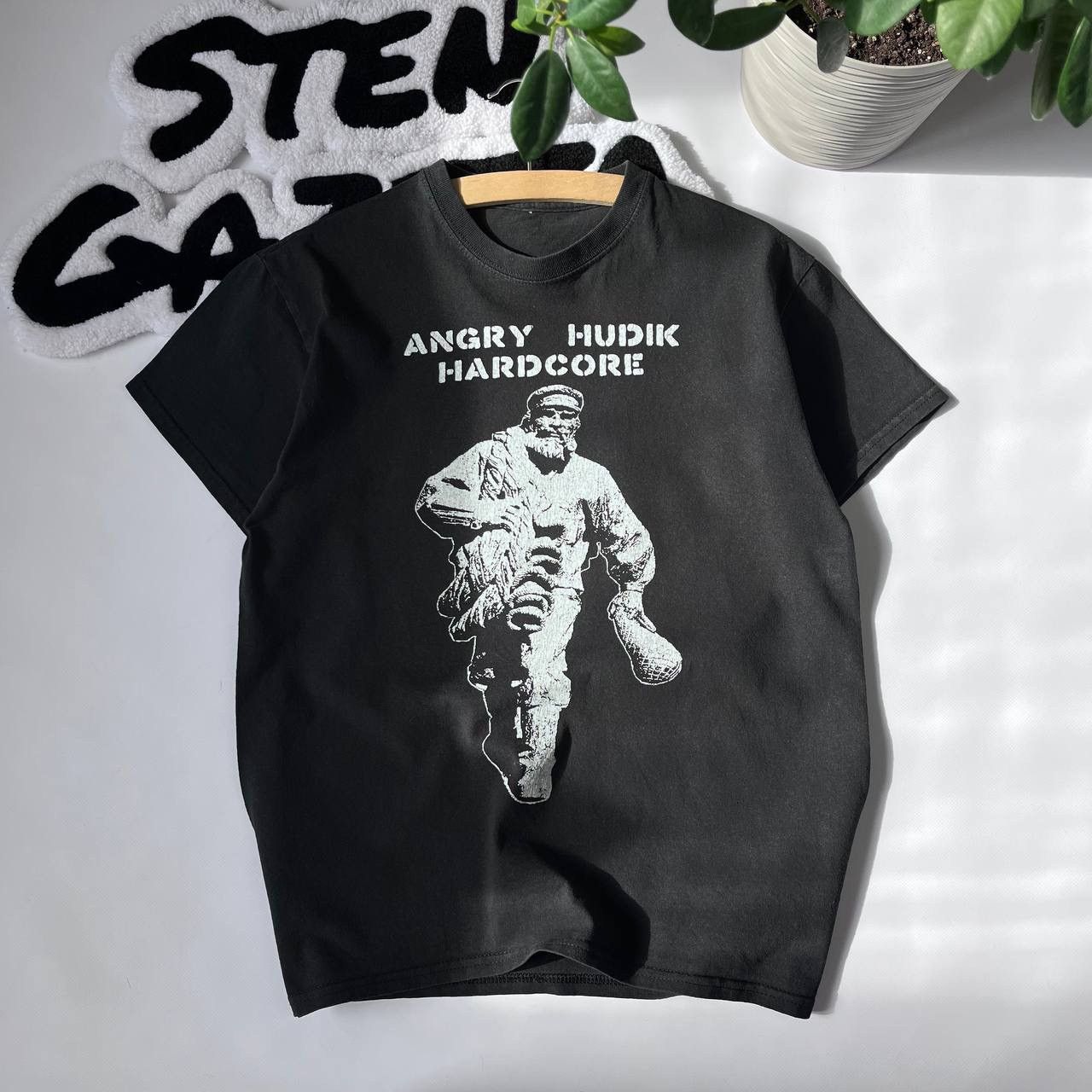 Band Tees × Vintage Vintage Merchandise Angry Hudik Hardcore Print T Shirt Size US S / EU 44-46 / 1 - 1 Thumbnail