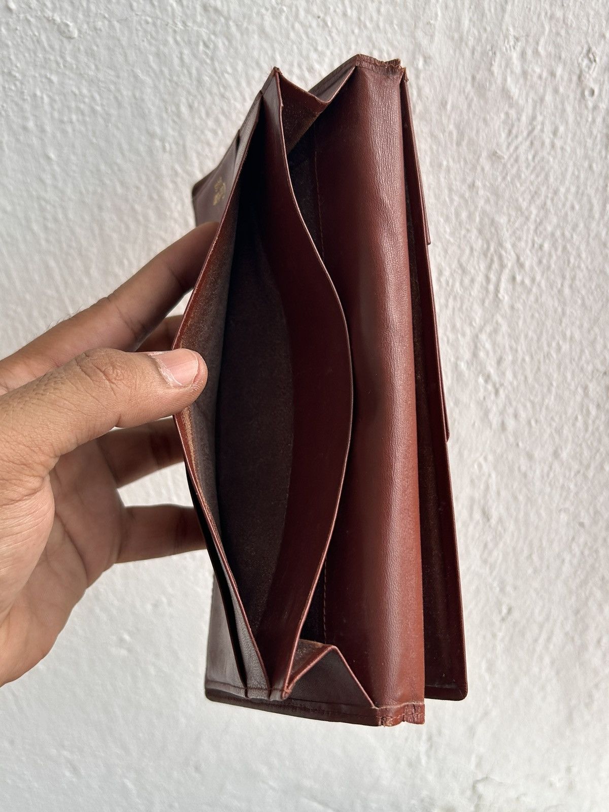 Cartier Leather bifold wallet brown Size ONE SIZE - 6 Thumbnail