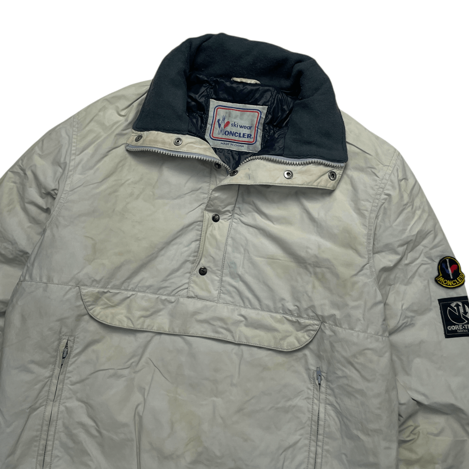 Moncler Vintage Moncler Goretex Half Zip Cagoule Puffer Jacket Size US S / EU 44-46 / 1 - 3 Thumbnail