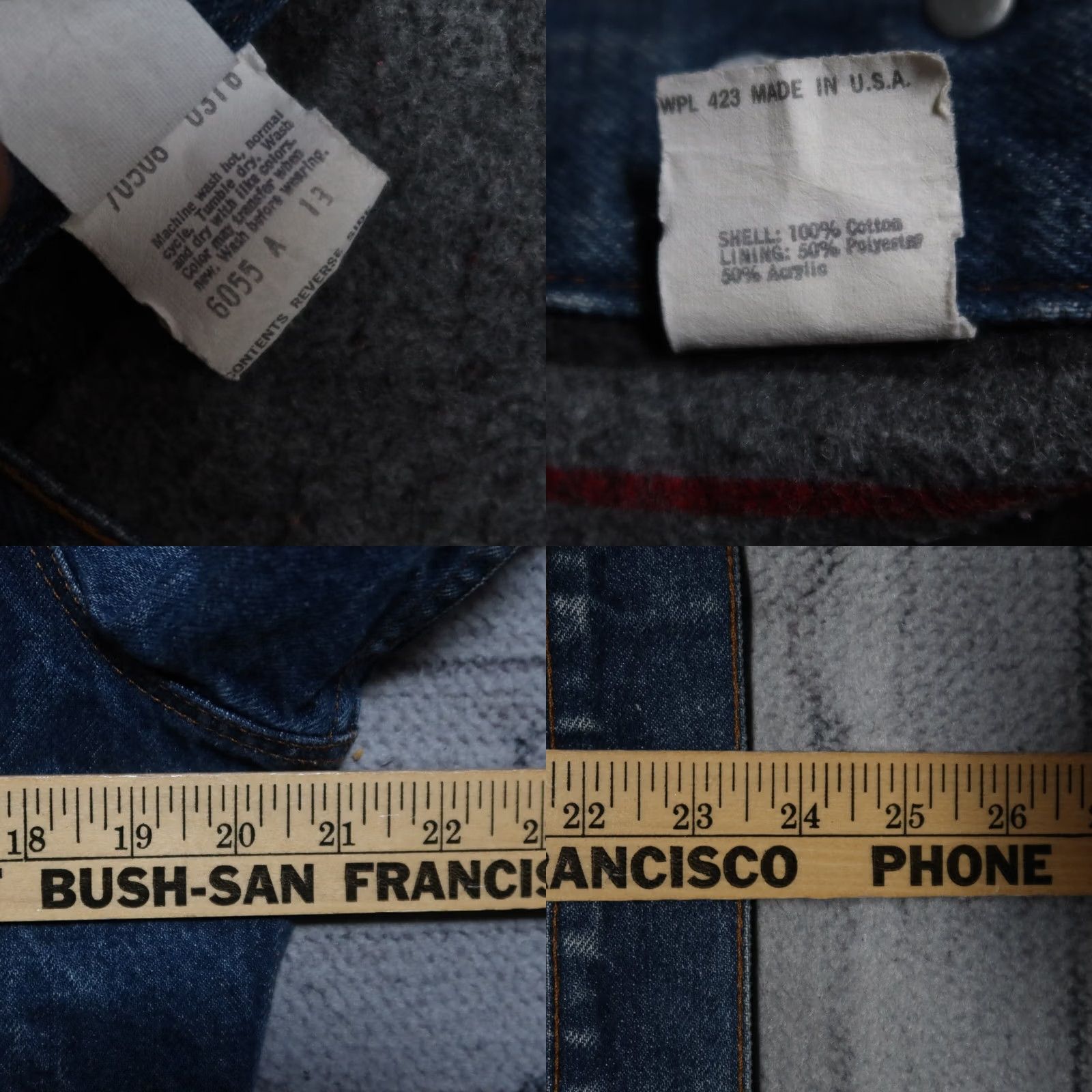 Levi's VINTAGE Levi's Jacket Denim Trucker 90s Sherpa Lined Medium Wash Jacket Mens 40"} Size US 40 / EU 56 - 8 Thumbnail