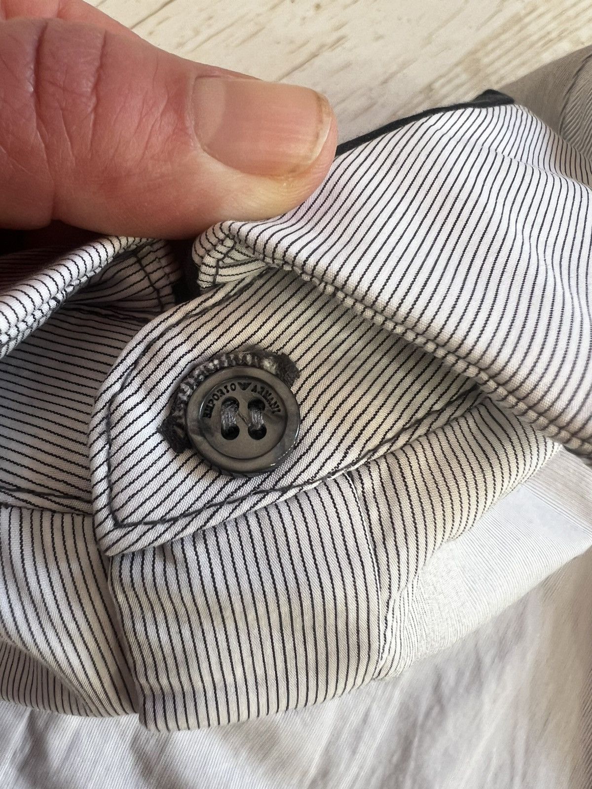 Emporio Armani Emporio Armani Striped Shirt – Size M Size US M / EU 48-50 / 2 - 7 Thumbnail
