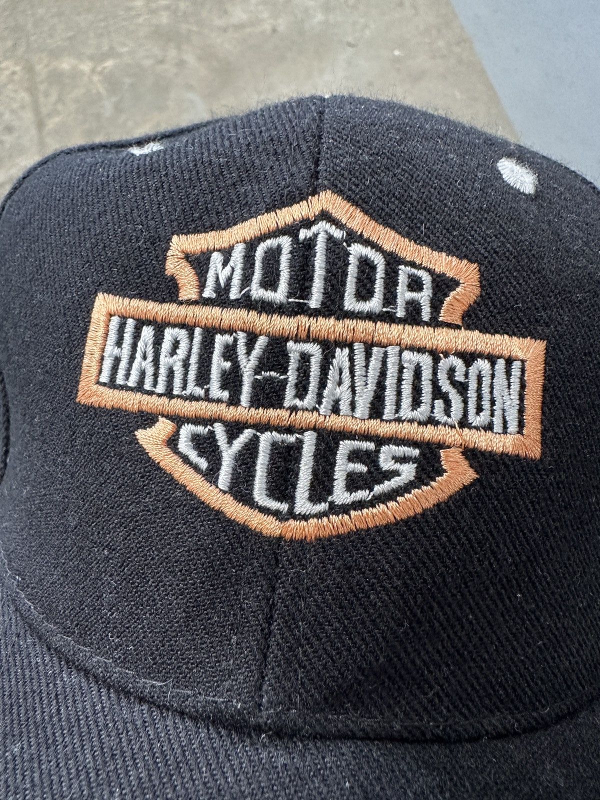 Harley Davidson × Vintage Vintage Y2K Harley Davidson Embroidered Strapback Hat Size ONE SIZE - 2 Thumbnail