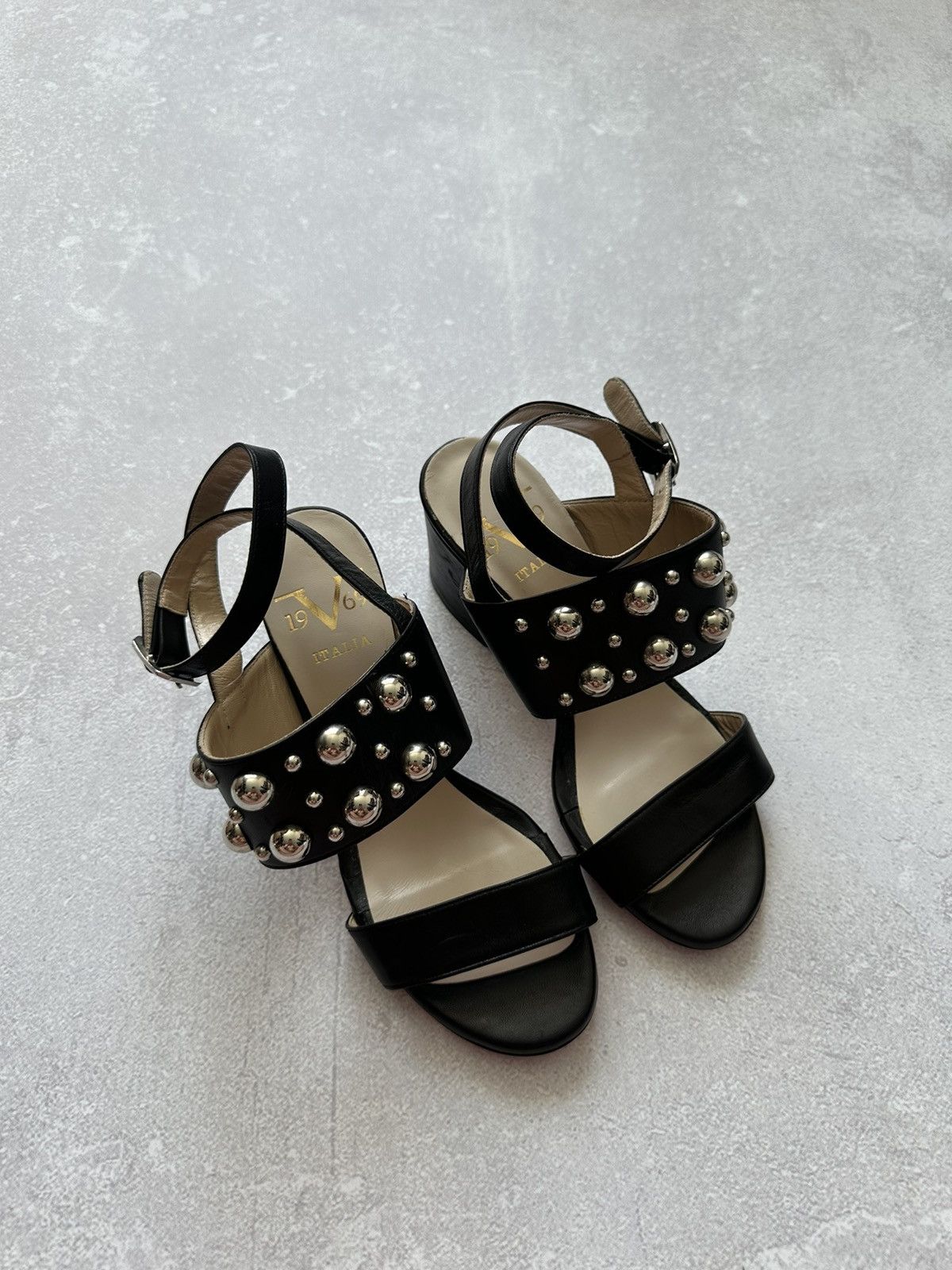 Versace versace 1969 shoes women platform black 35 made in Italy Size US 5 / IT 35 - 2 Thumbnail