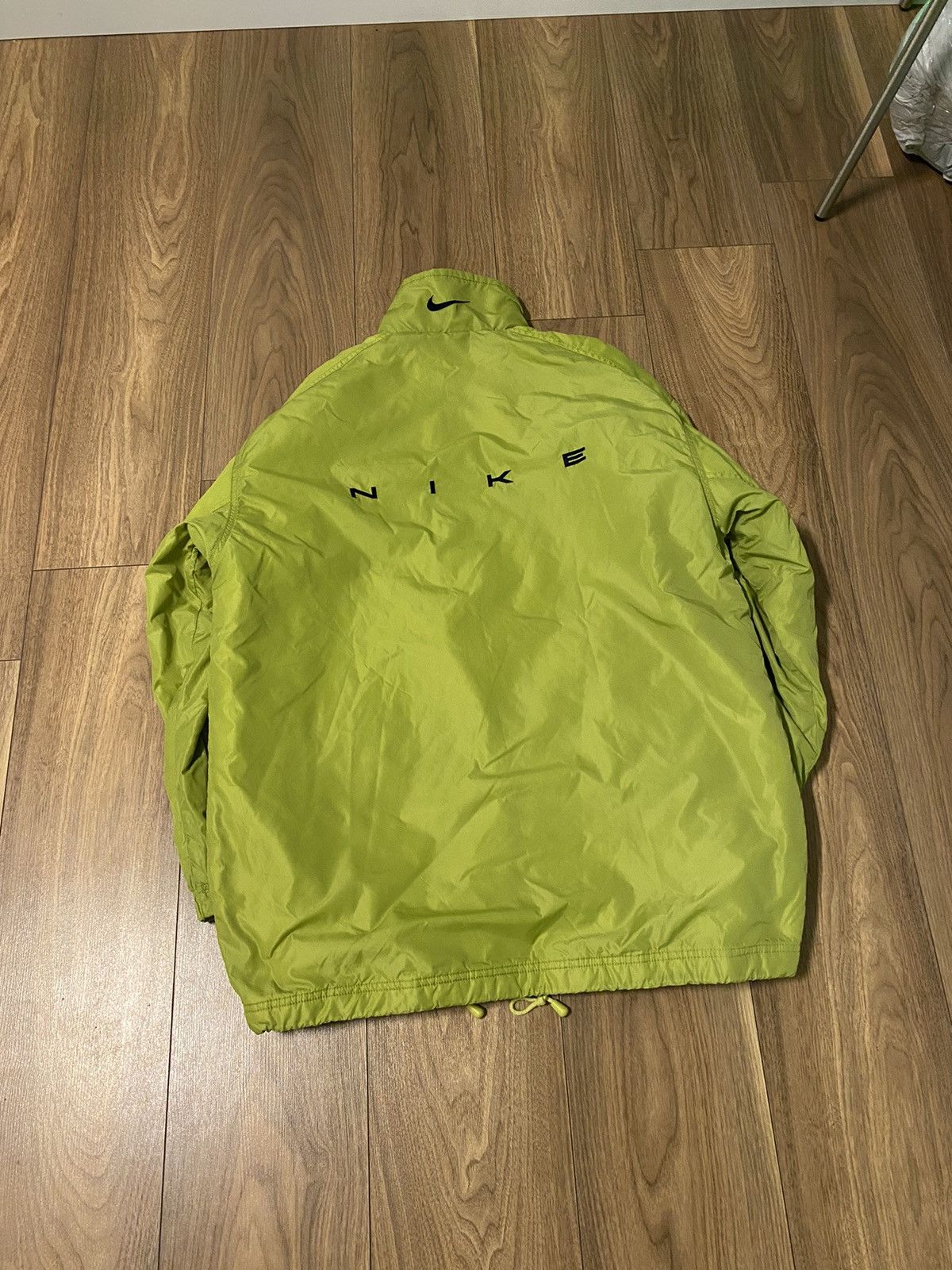 Nike × Vintage 💚GREEN 💚 90s RARE reversible Spell out Nike lite Jacket Size US M / EU 48-50 / 2 - 2 Thumbnail