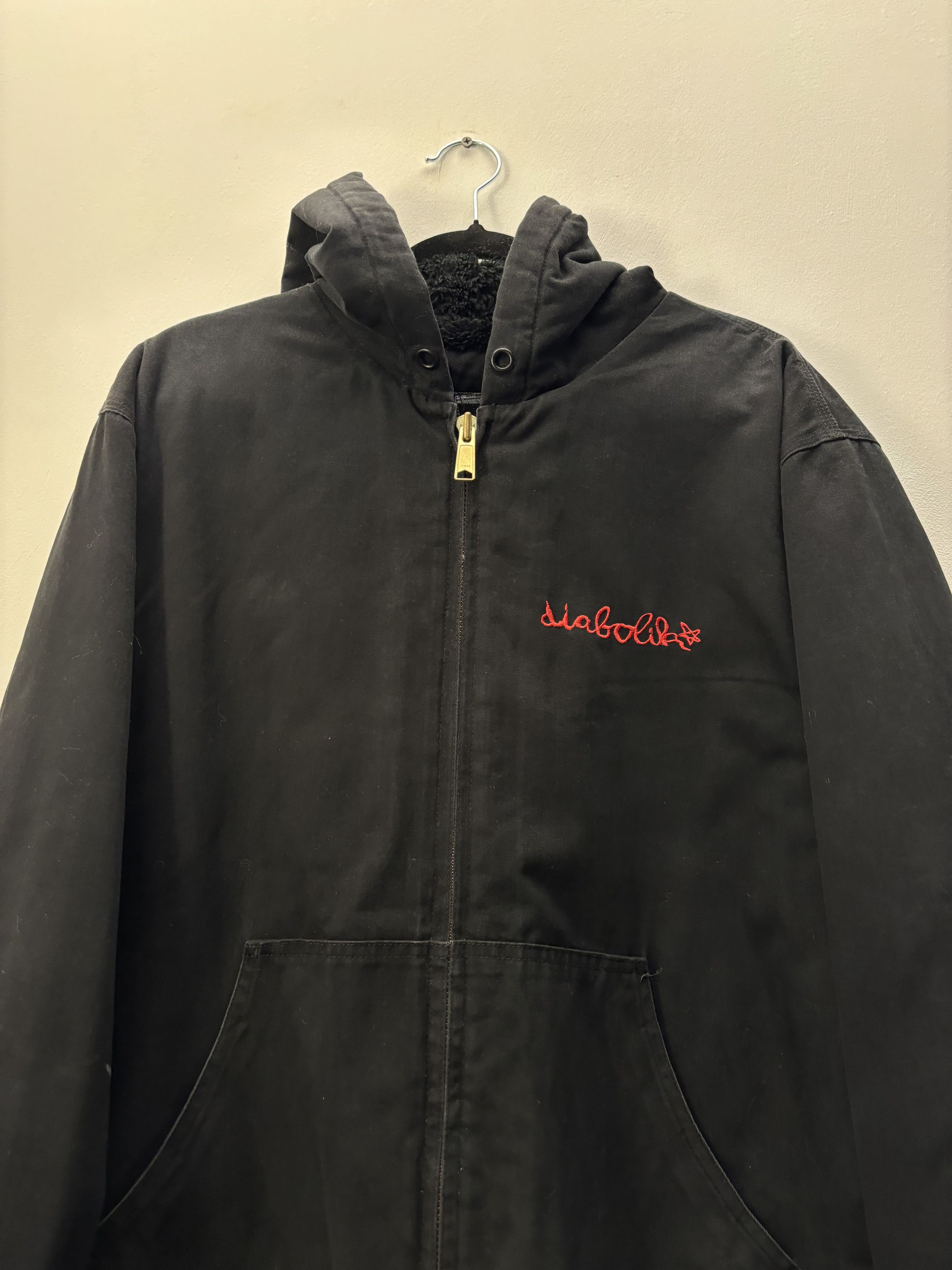 Japanese Brand × Vintage Vintage Y2K Diabolik Evilwear Insulated Hoodie Size US L / EU 52-54 / 3 - 4 Thumbnail