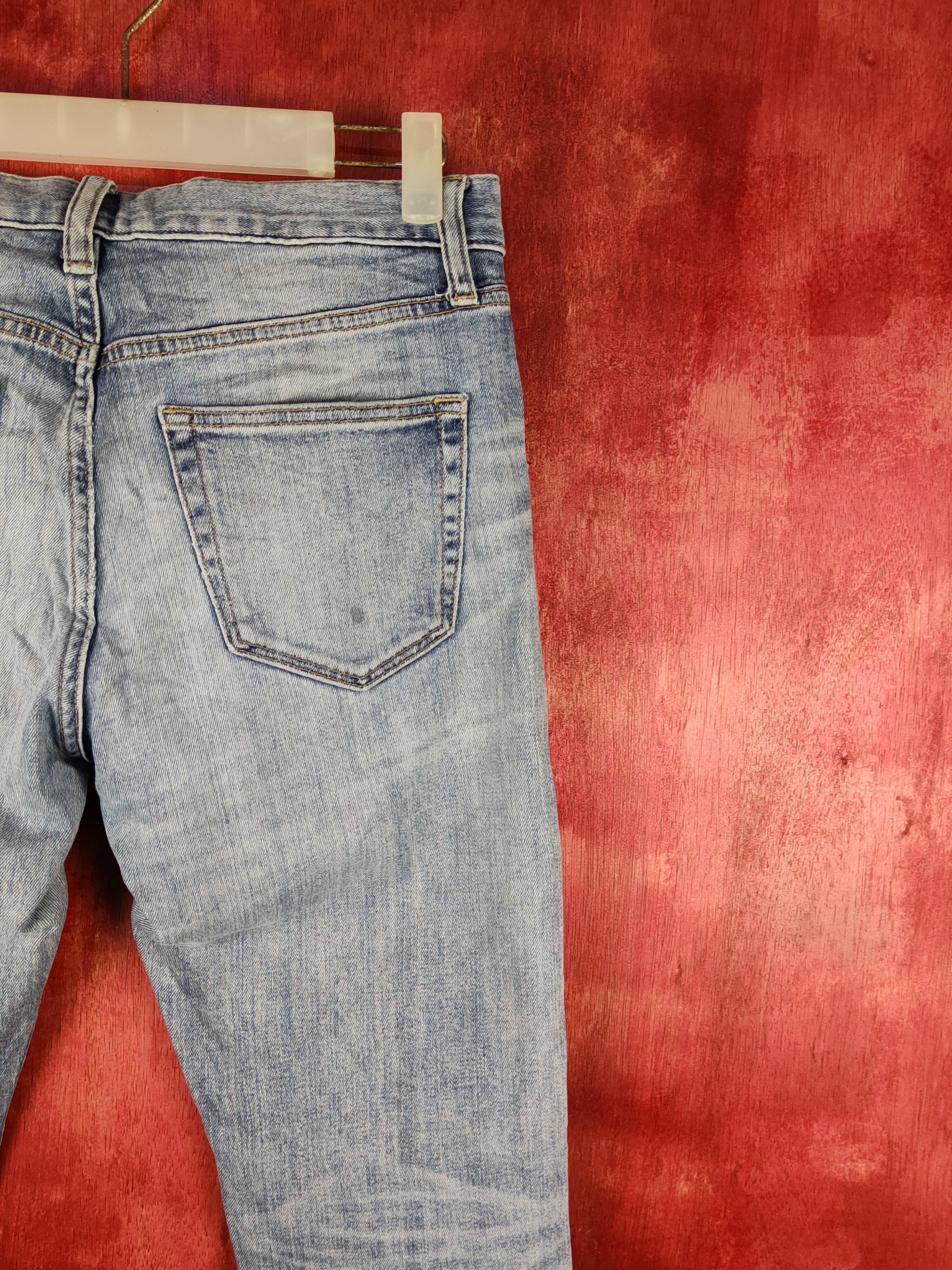 Japanese Brand Uniqlo Blue Distressed Multipocket Denim #S1589 Size US 29 - 11 Thumbnail