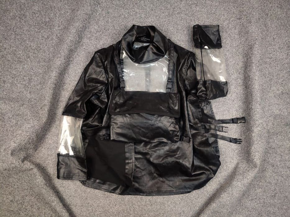 Japanese Brand Vintage House Of Loferrie Japan Combined raincoat bag Jacket Size US L / EU 52-54 / 3 - 1 Thumbnail