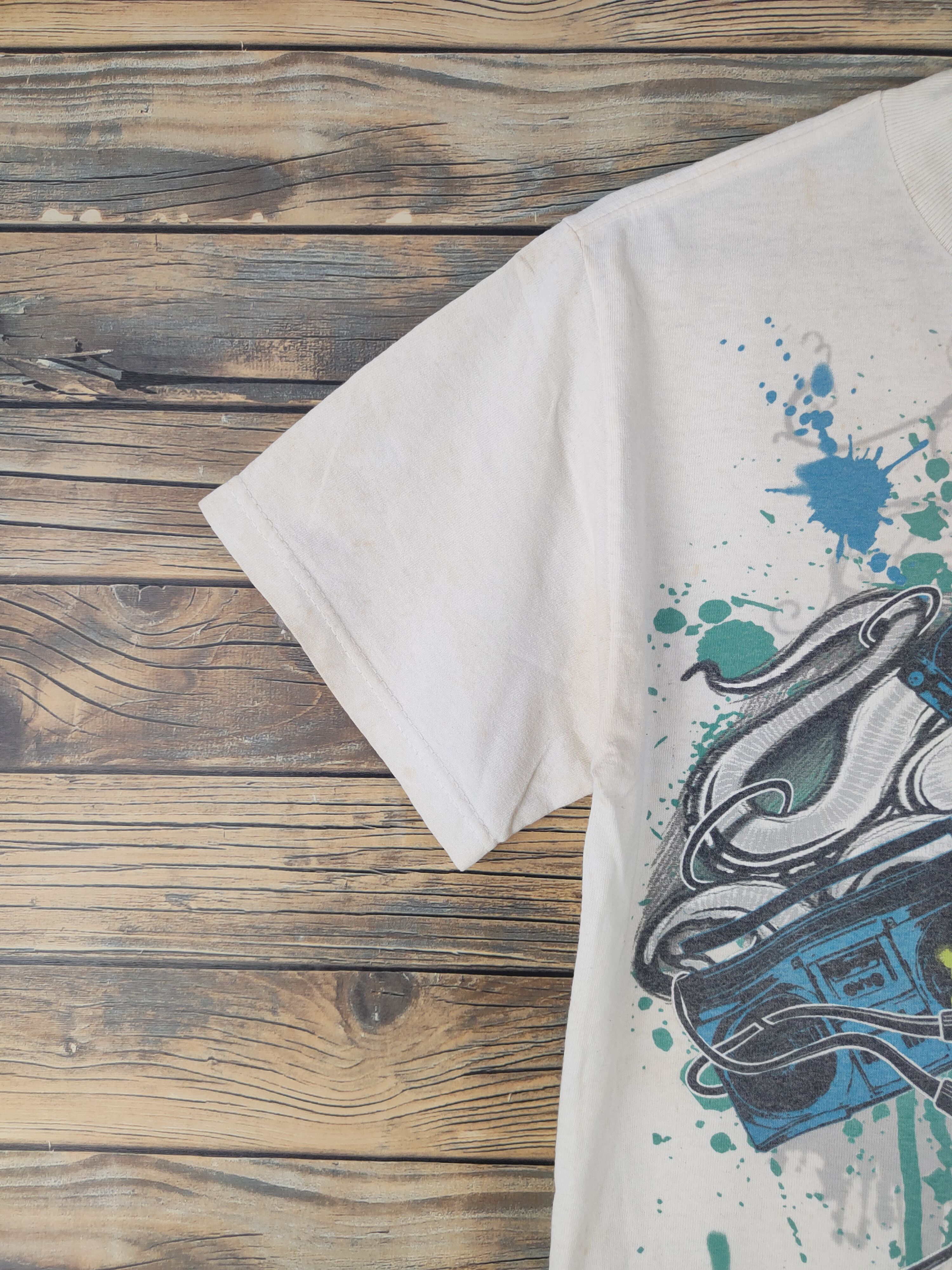 Japanese Brand DL Anchor Blue White Short Sleeve T-shirt #1813 Size US S / EU 44-46 / 1 - 5 Thumbnail