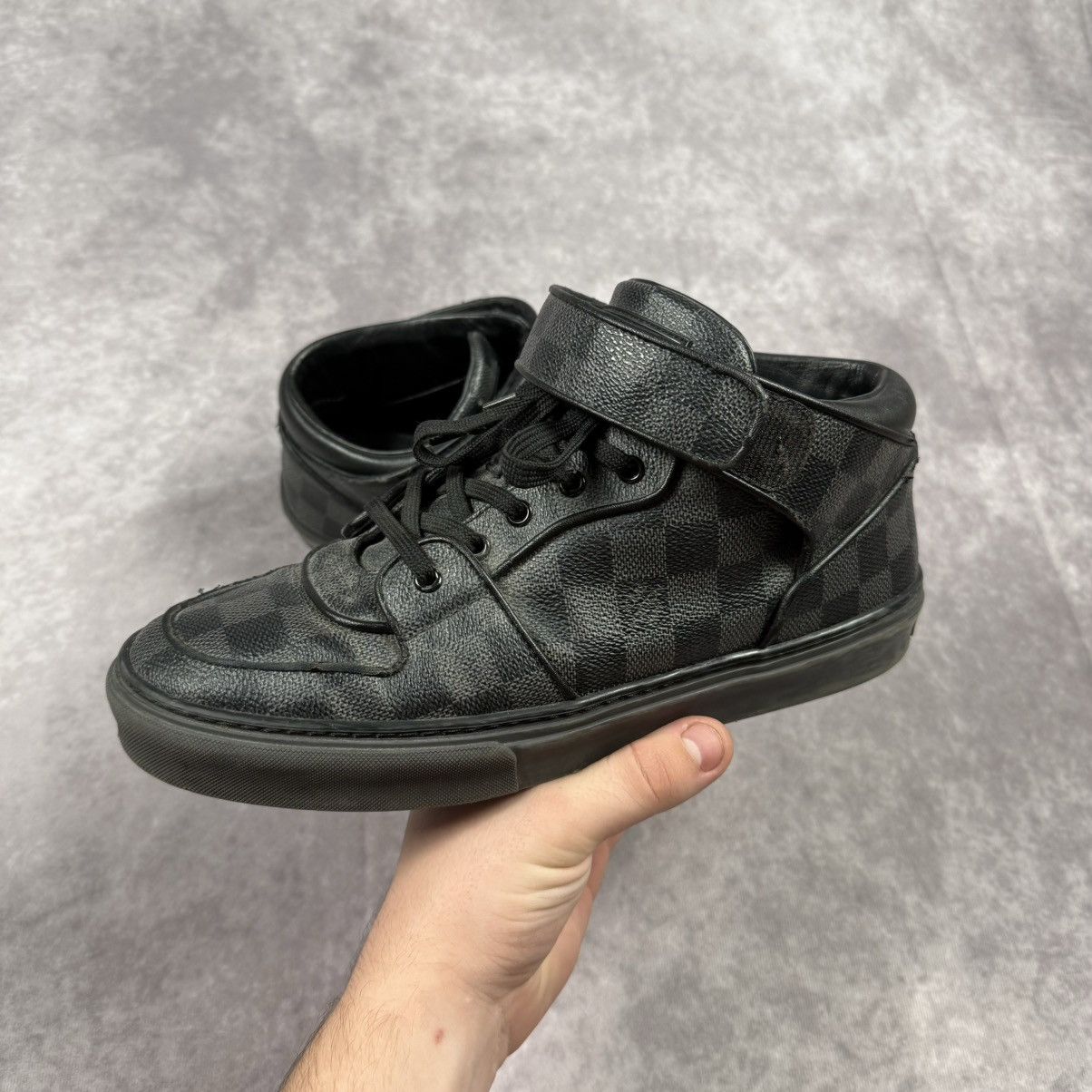 Louis Vuitton LOUIS VUITTON Damier Graphite Acapulco Shoes Size US 8 / EU 41 - 1 Thumbnail