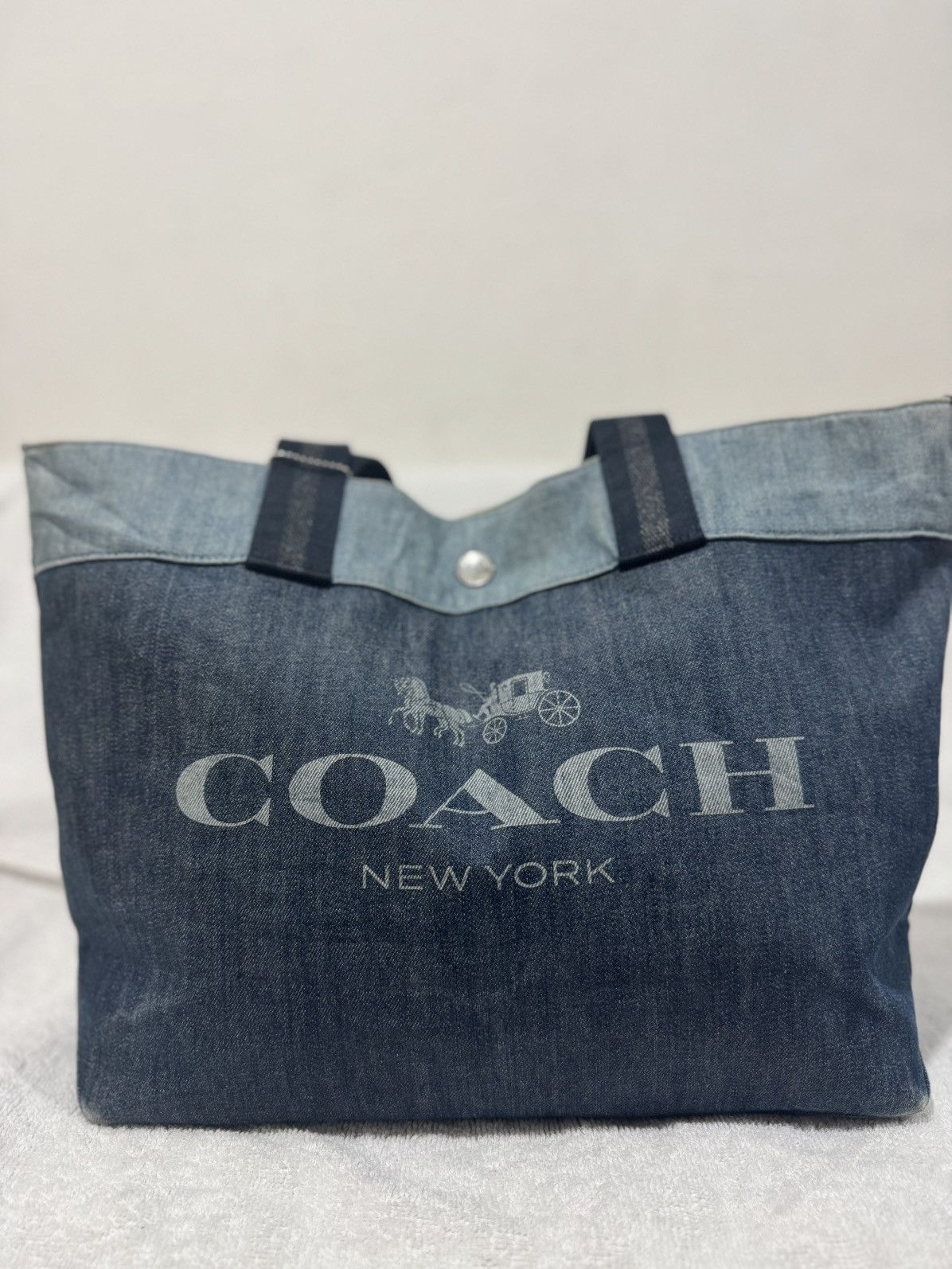 Coach × Vintage COACH Tote bag denim Size ONE SIZE - 2 Thumbnail