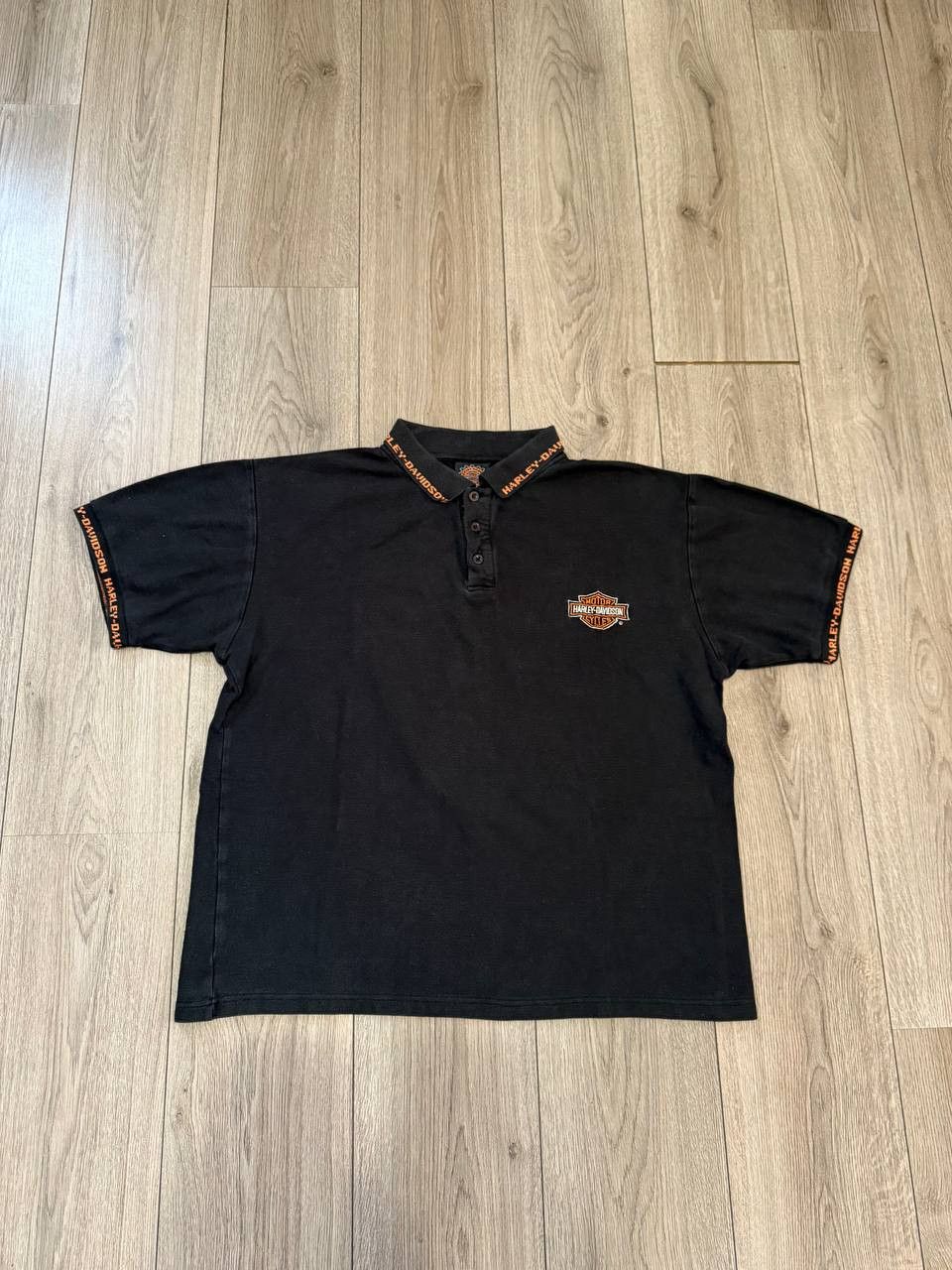 Harley Davidson × Vintage Vintage Polo HARLEY DAVIDSON AUCKLAND NEW ZEALAND XL Size US XL / EU 56 / 4 - 1 Thumbnail