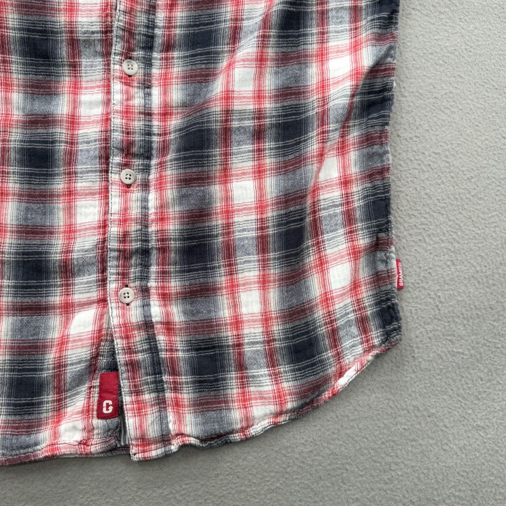 Gramicci Gramicci Shirt Mens Medium Red Black Plaid Button Down Flannel Casual Outdoors Hiking Size US M / EU 48-50 / 2 - 7 Thumbnail