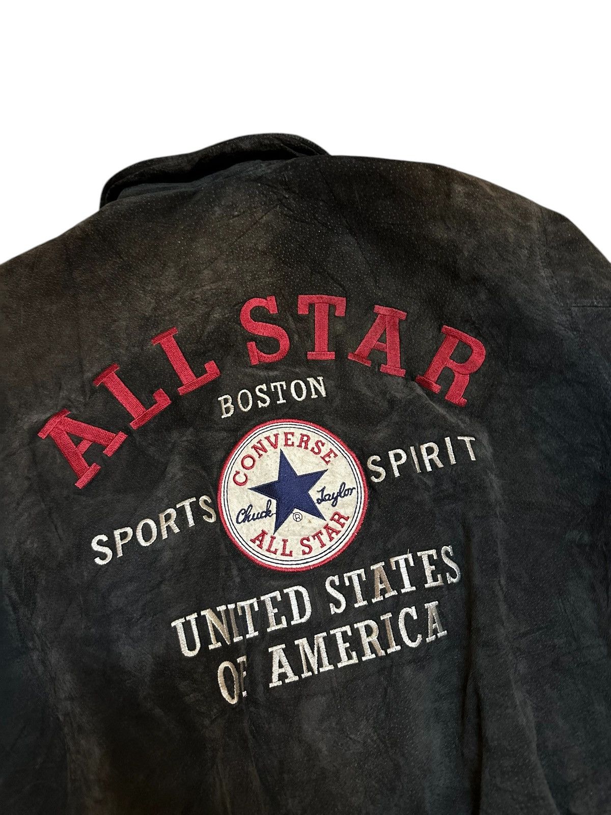 Converse × Vintage 90s converse genuine leather bomber jacket usa Size US M / EU 48-50 / 2 - 5 Thumbnail