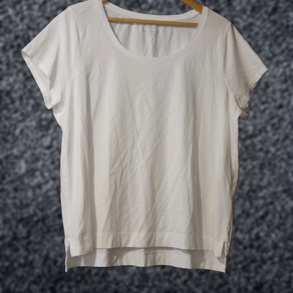 Vintage EUC Pure Jill T-Shirt Women’s XL White 100% Pima Cotton High-Low Tee Casual Easy Care Size XL / US 12-14 / IT 48-50 - 1 Thumbnail