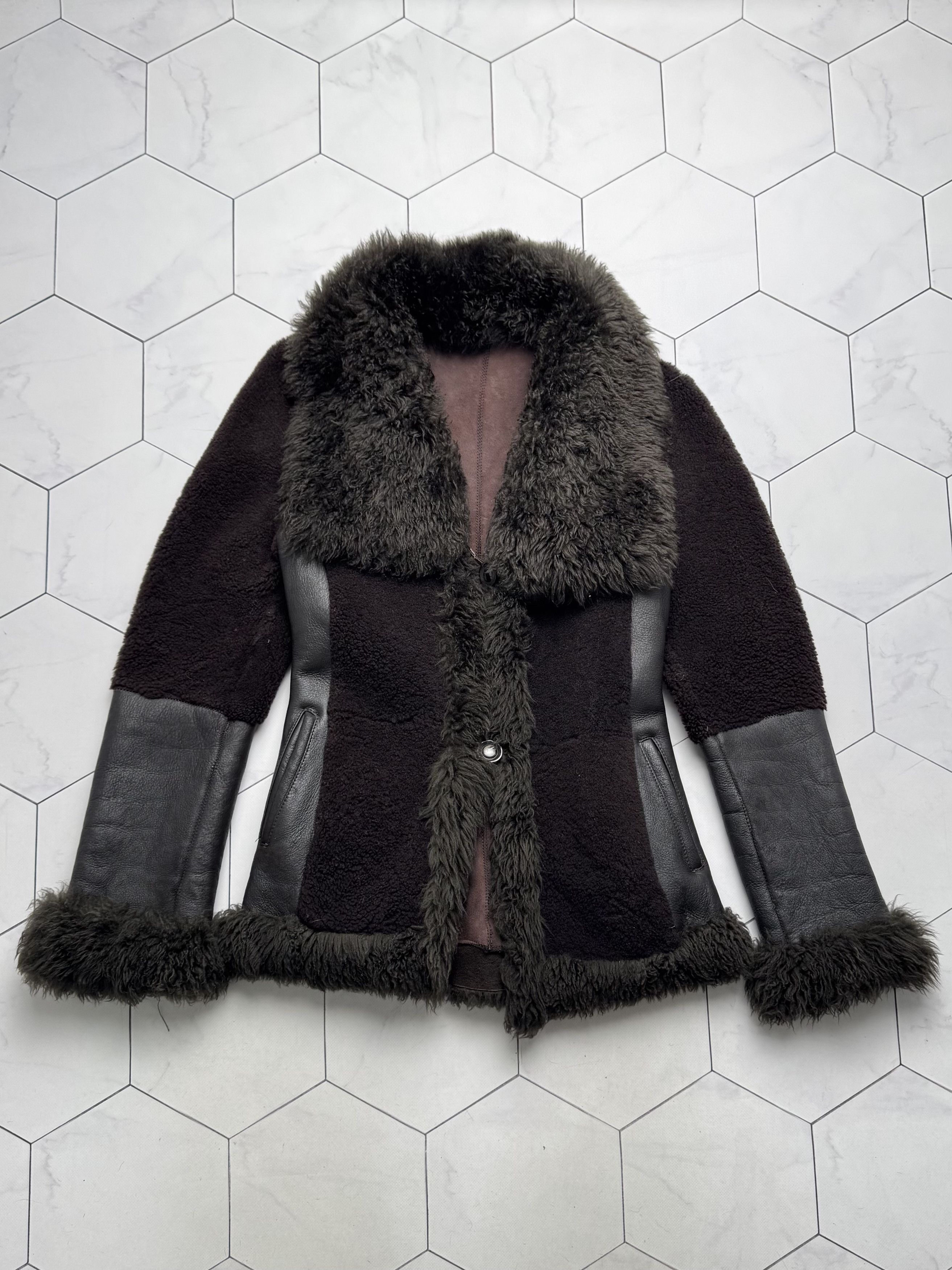 Japanese Brand Vintage Real Sheepskin Jacket (B550)E2D15 Size XS / US 0-2 / IT 36-38 - 1 Thumbnail